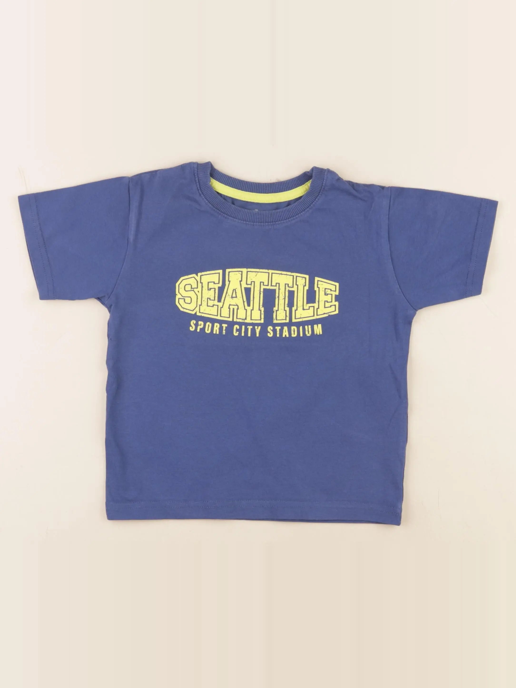Vertbaudet - tee-shirt bleu - 4 ans
