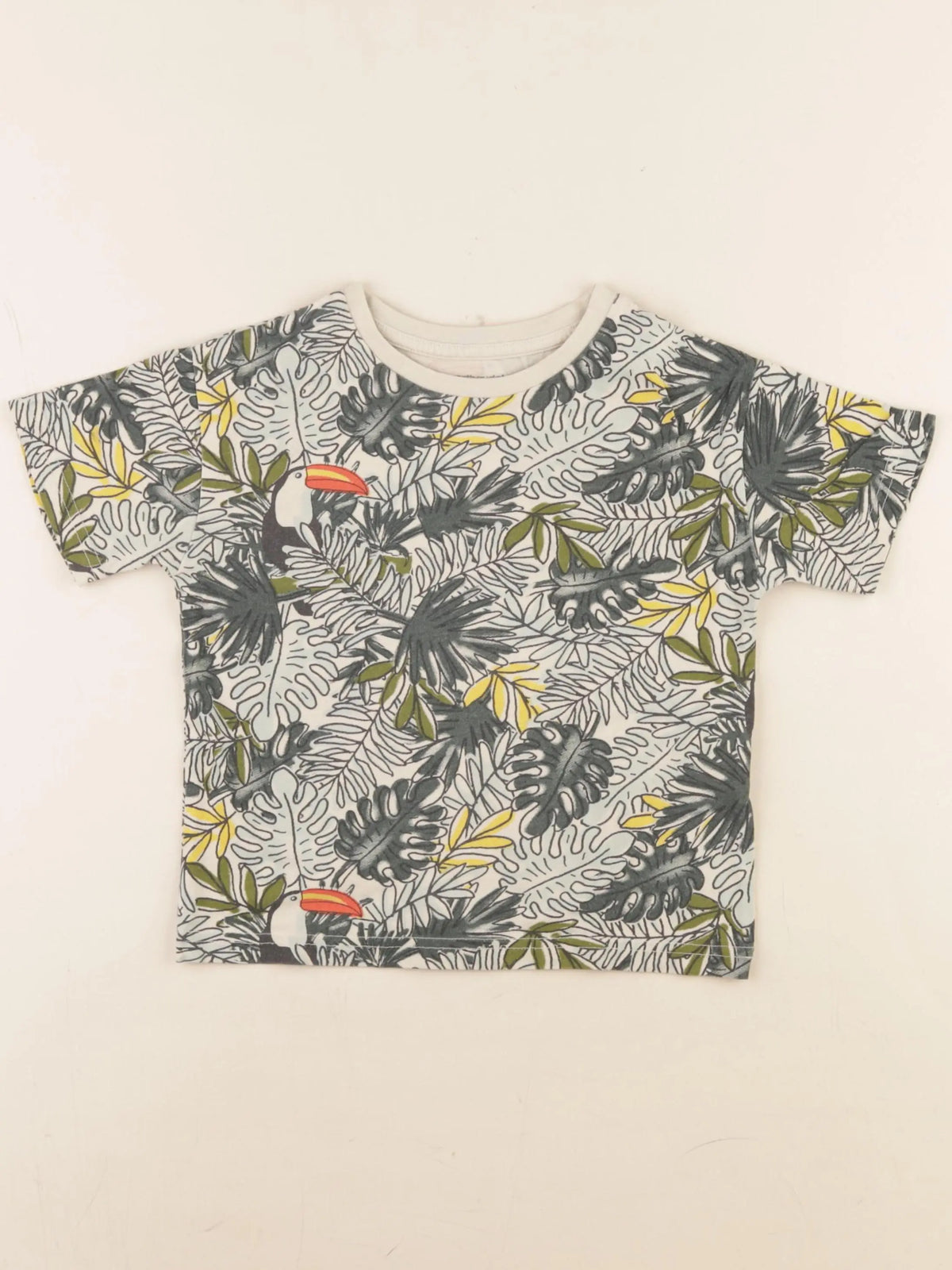 Vertbaudet - tee-shirt beige - 4 ans