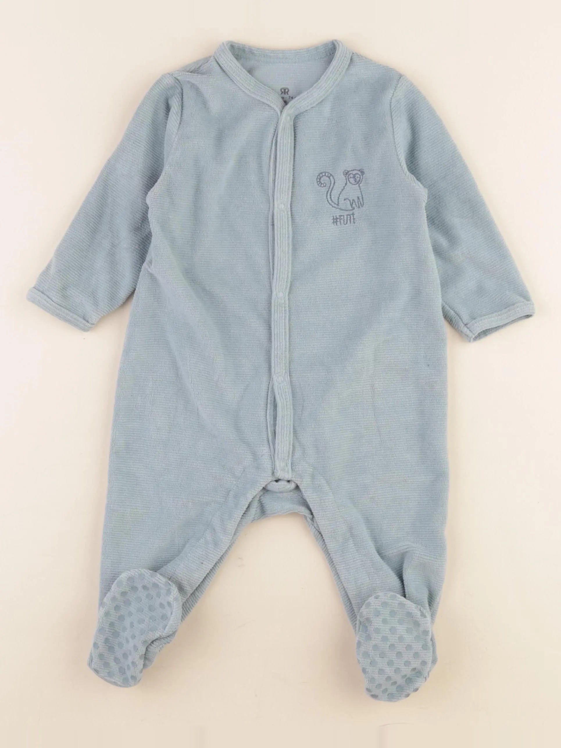 La Redoute - pyjama velours bleu - 12 mois