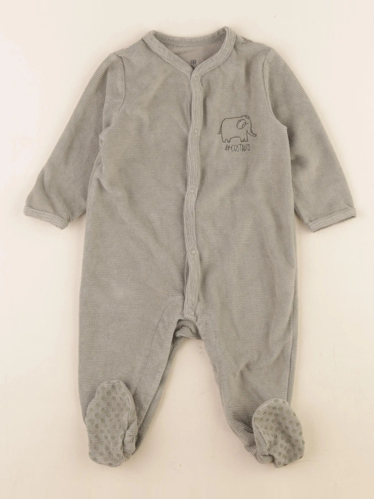 La Redoute - pyjama velours vert - 12 mois