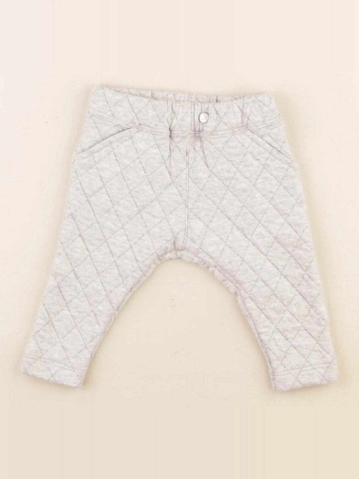 Petit Bateau - sarouel gris - 6 mois
