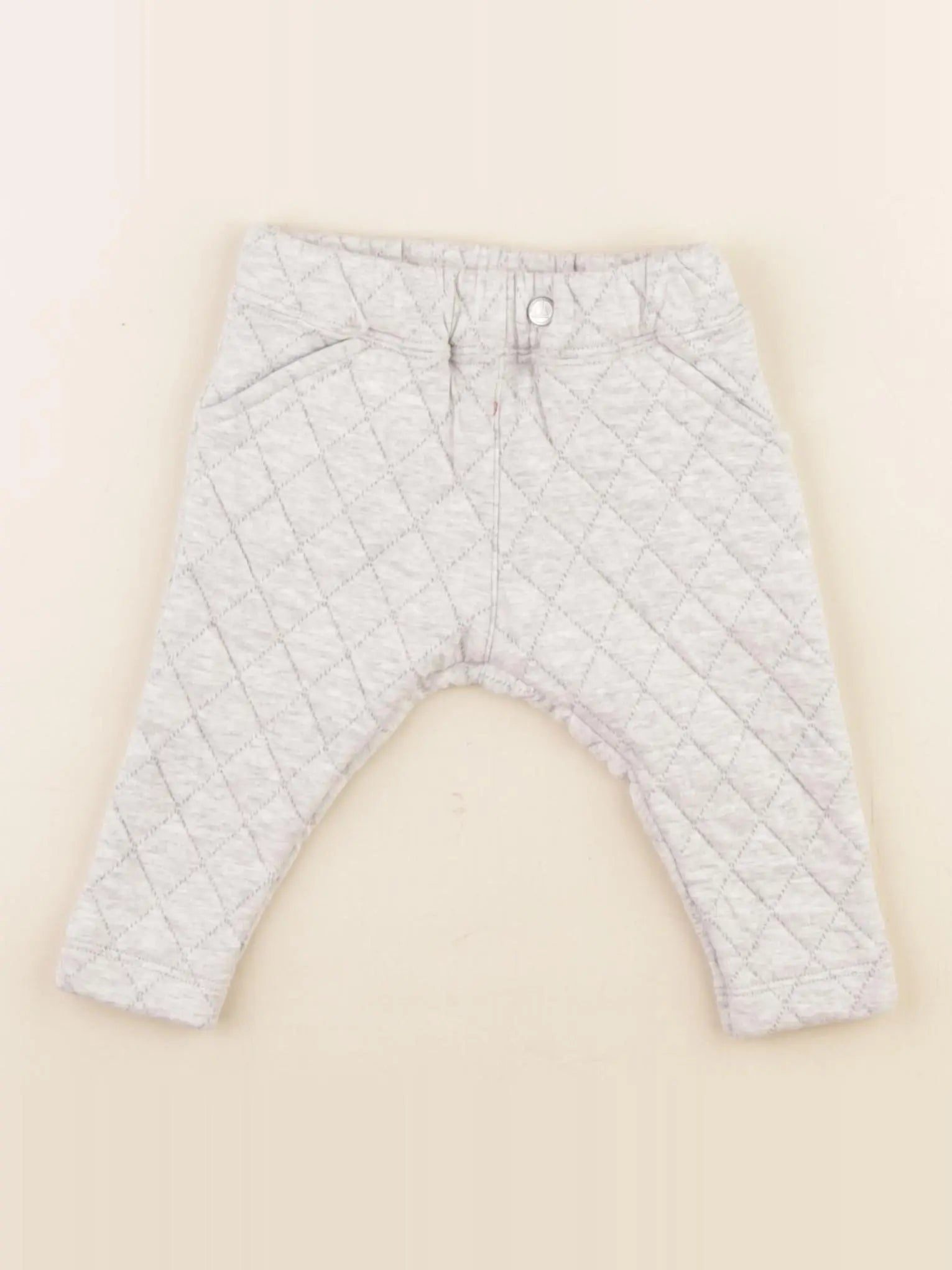 Petit Bateau - sarouel gris - 6 mois
