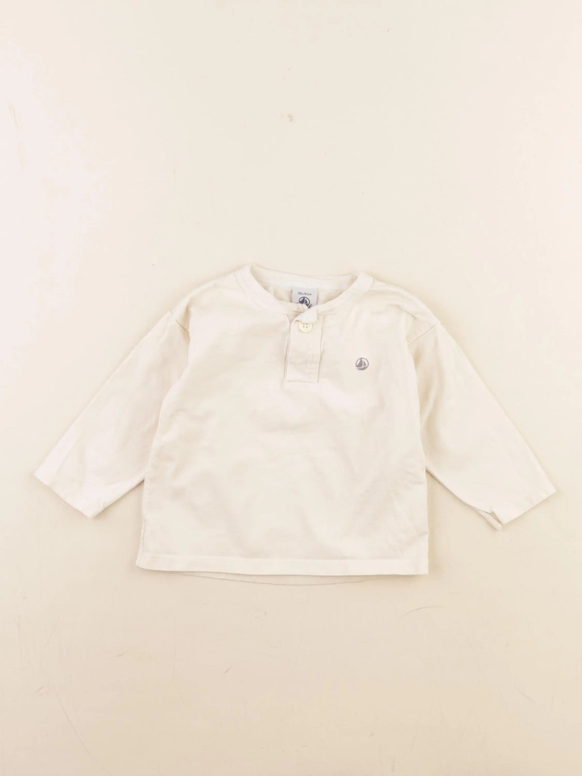 Petit Bateau - tee-shirt blanc - 18 mois