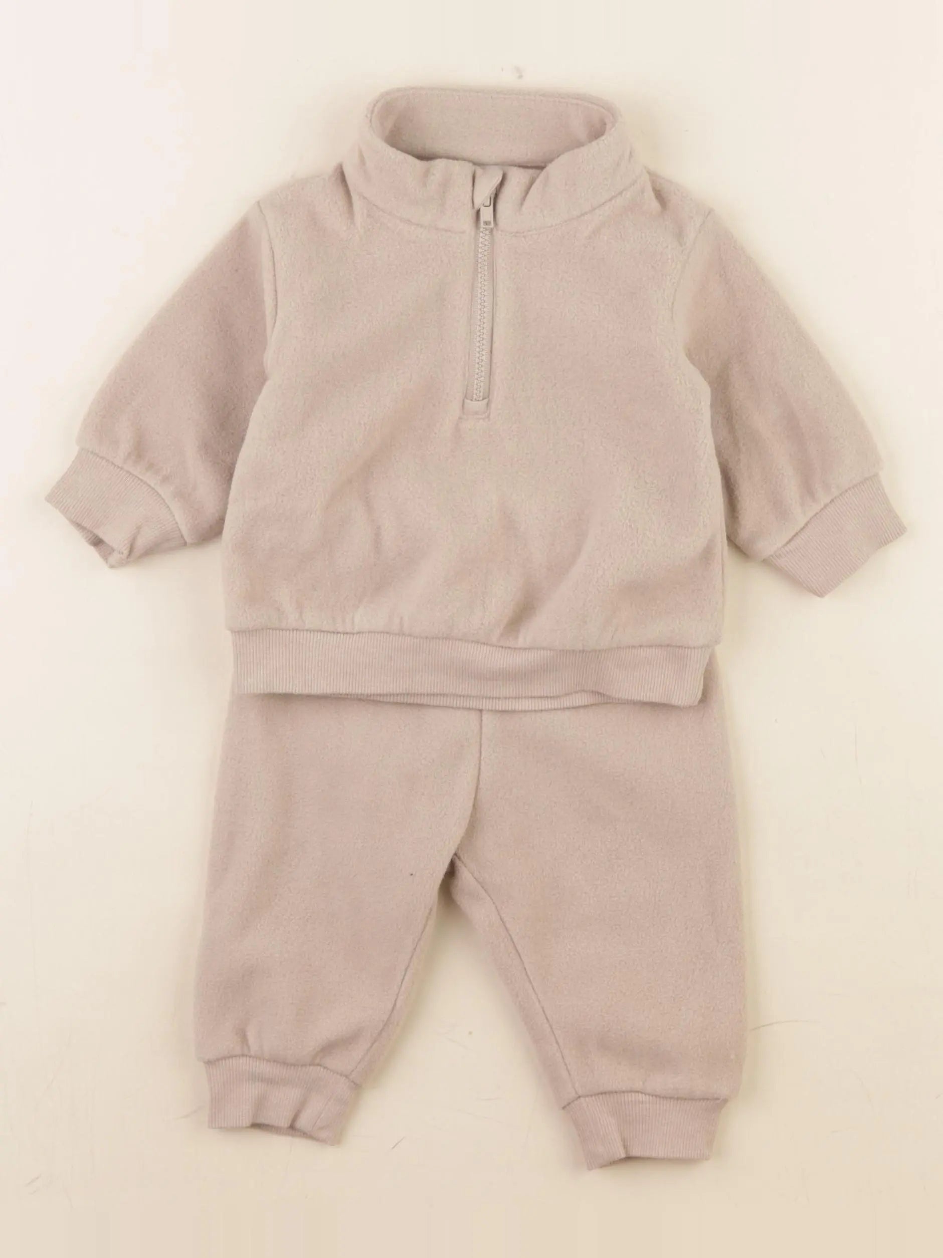 H&M - ensemble marron - 2/4 mois