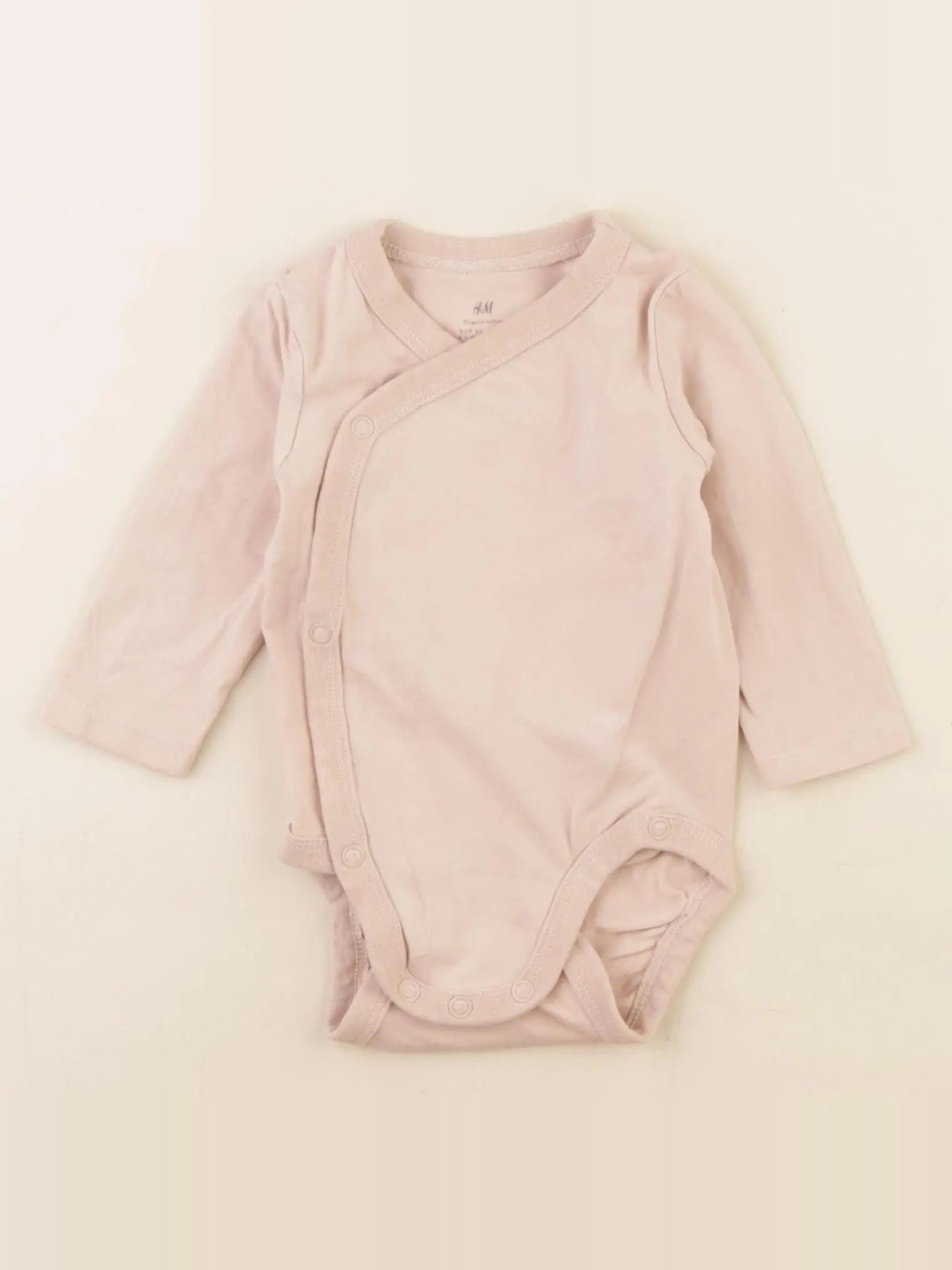 H&M - body beige - 2/4 mois