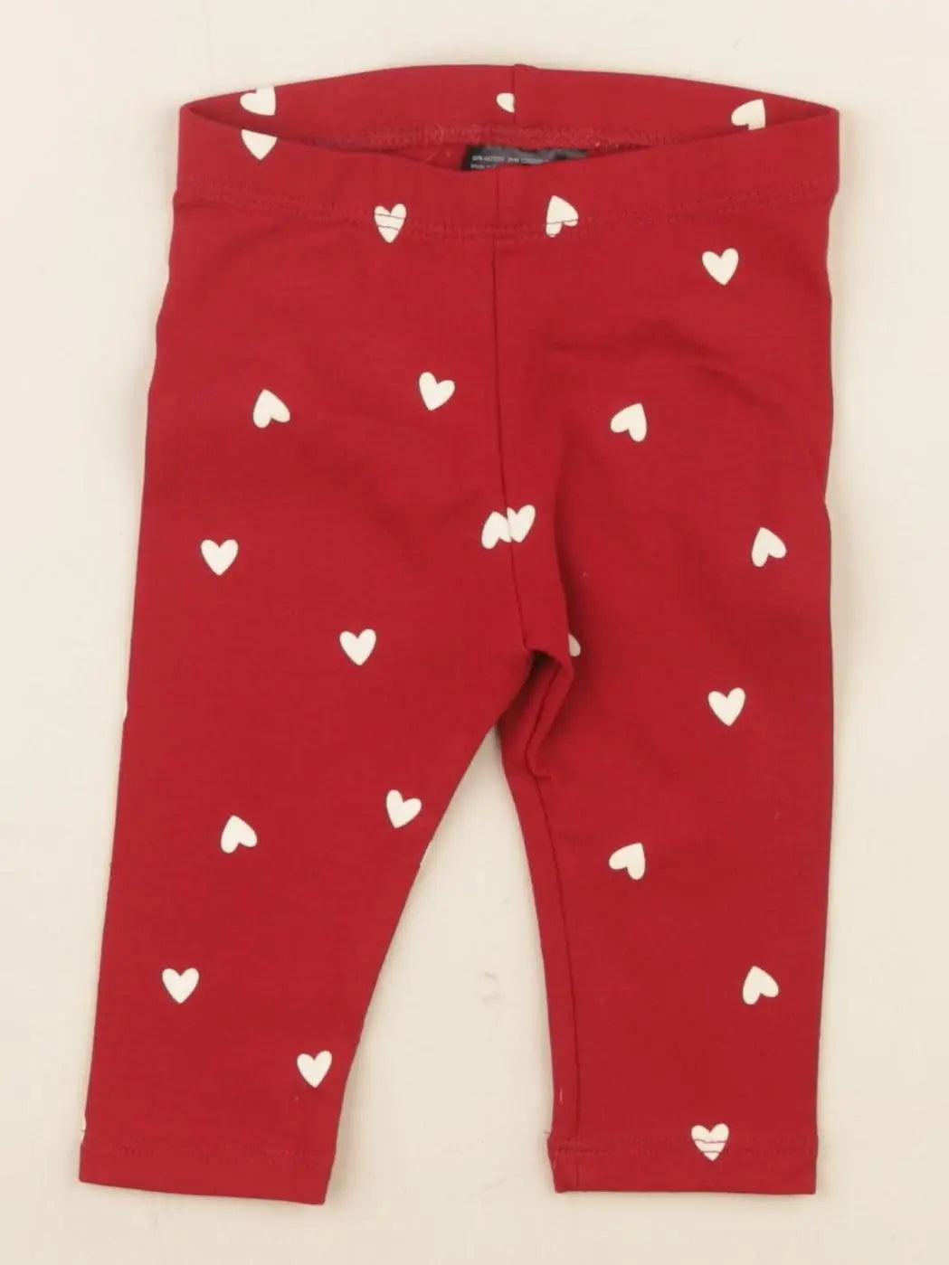 H&M - legging rouge - 2/4 mois