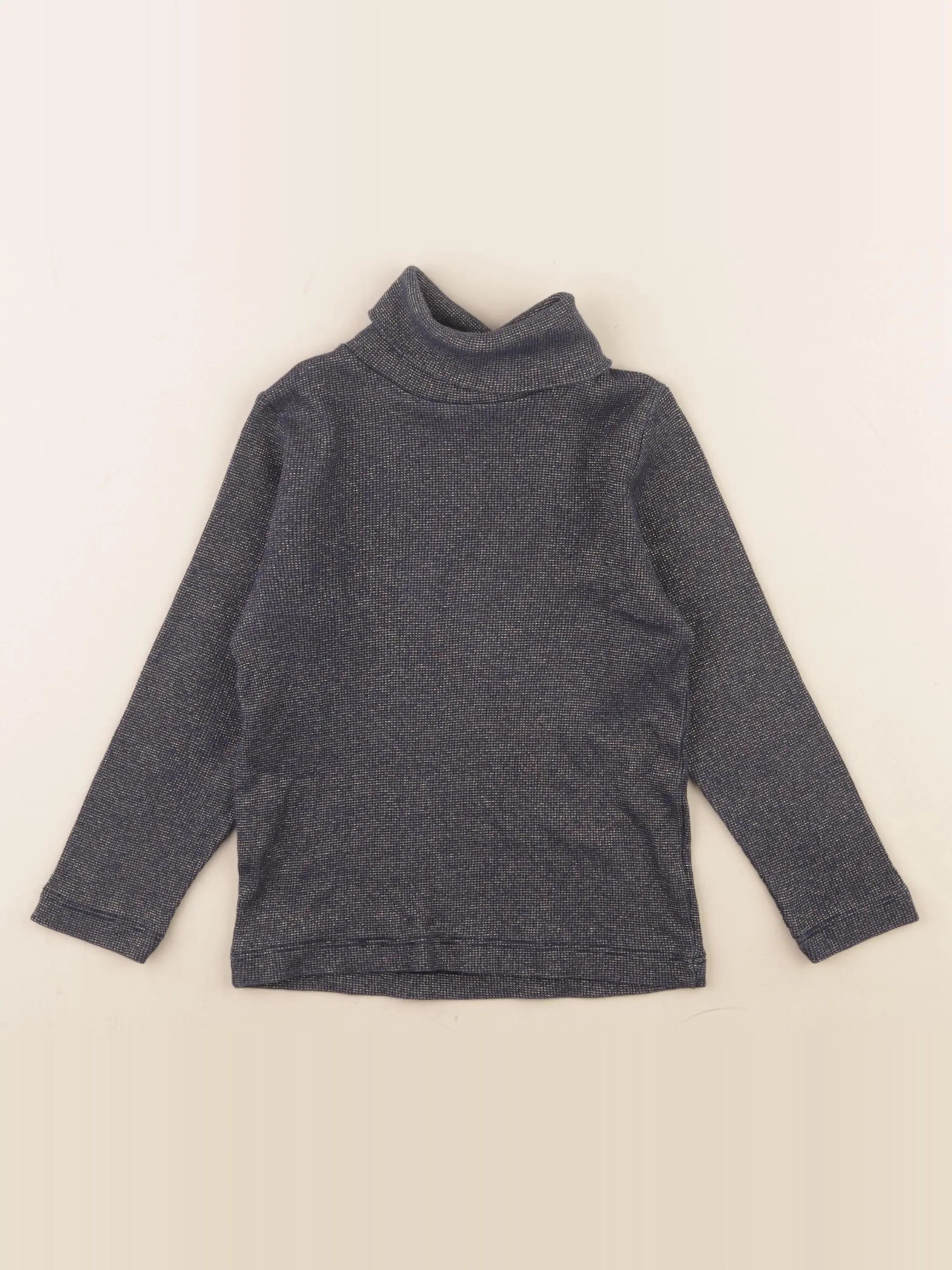 Monoprix - sous-pull bleu, or - 4 ans