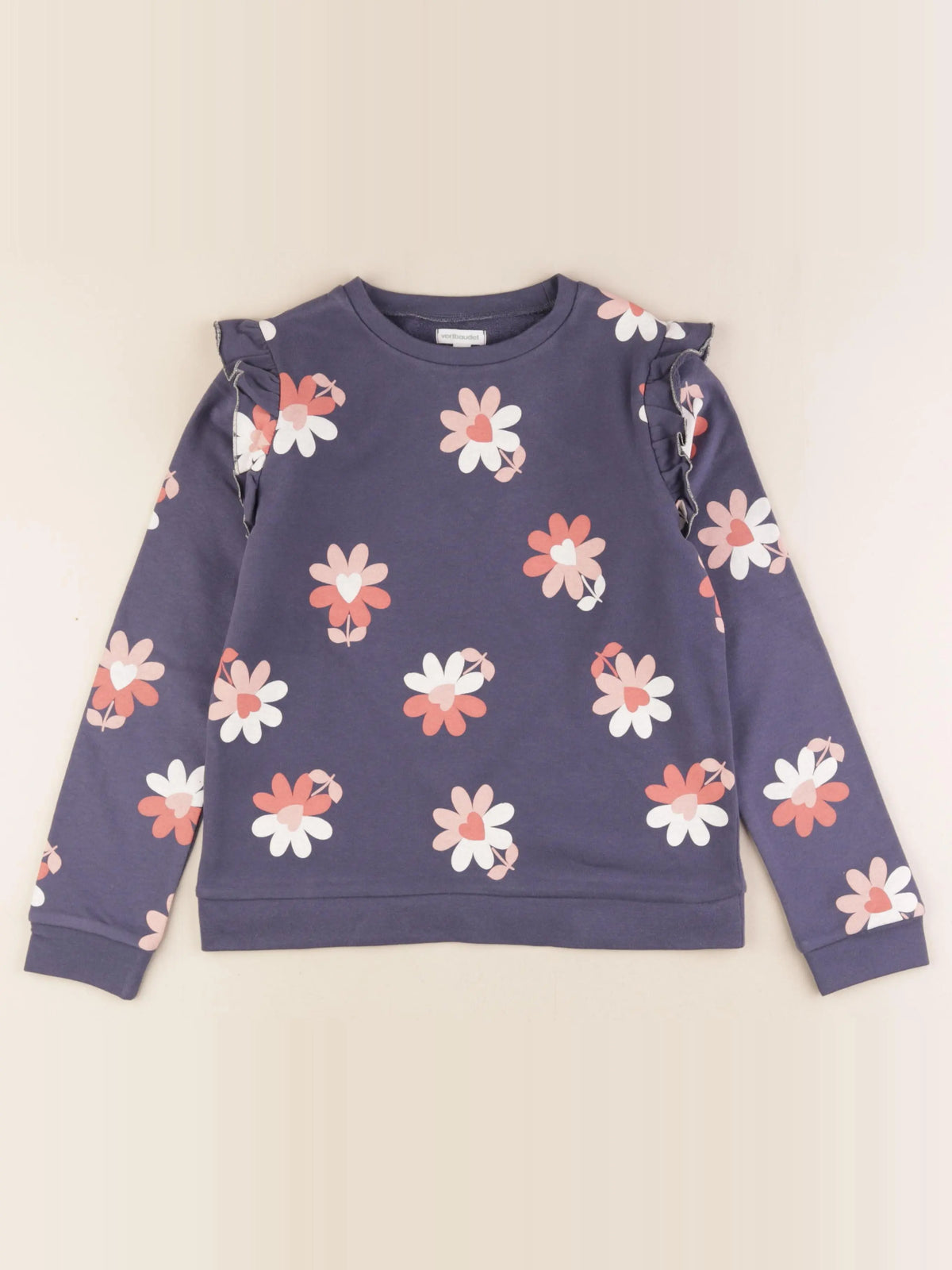 Vertbaudet - sweat bleu - 10 ans
