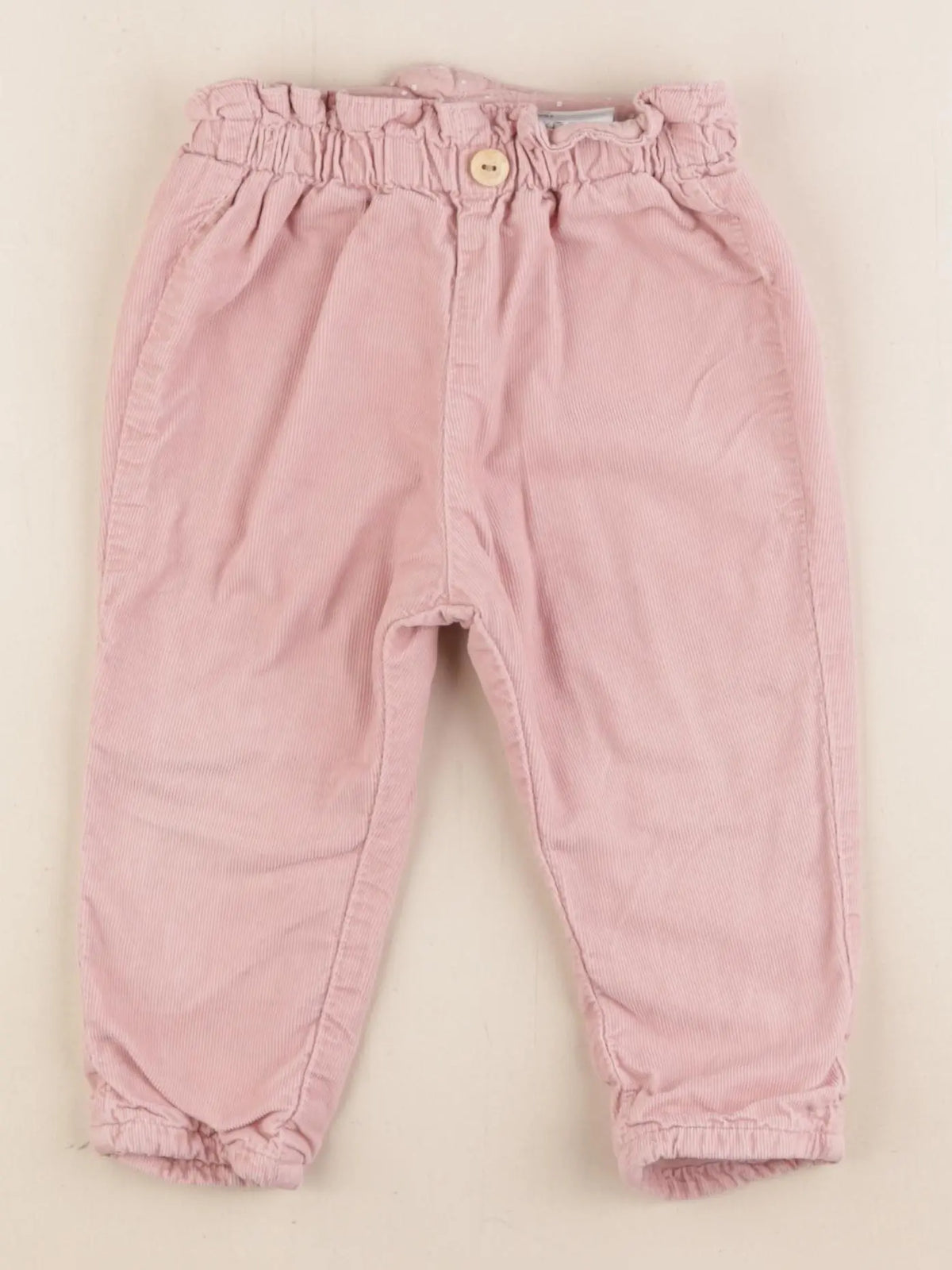 H&M - pantalon rose - 9/12 mois