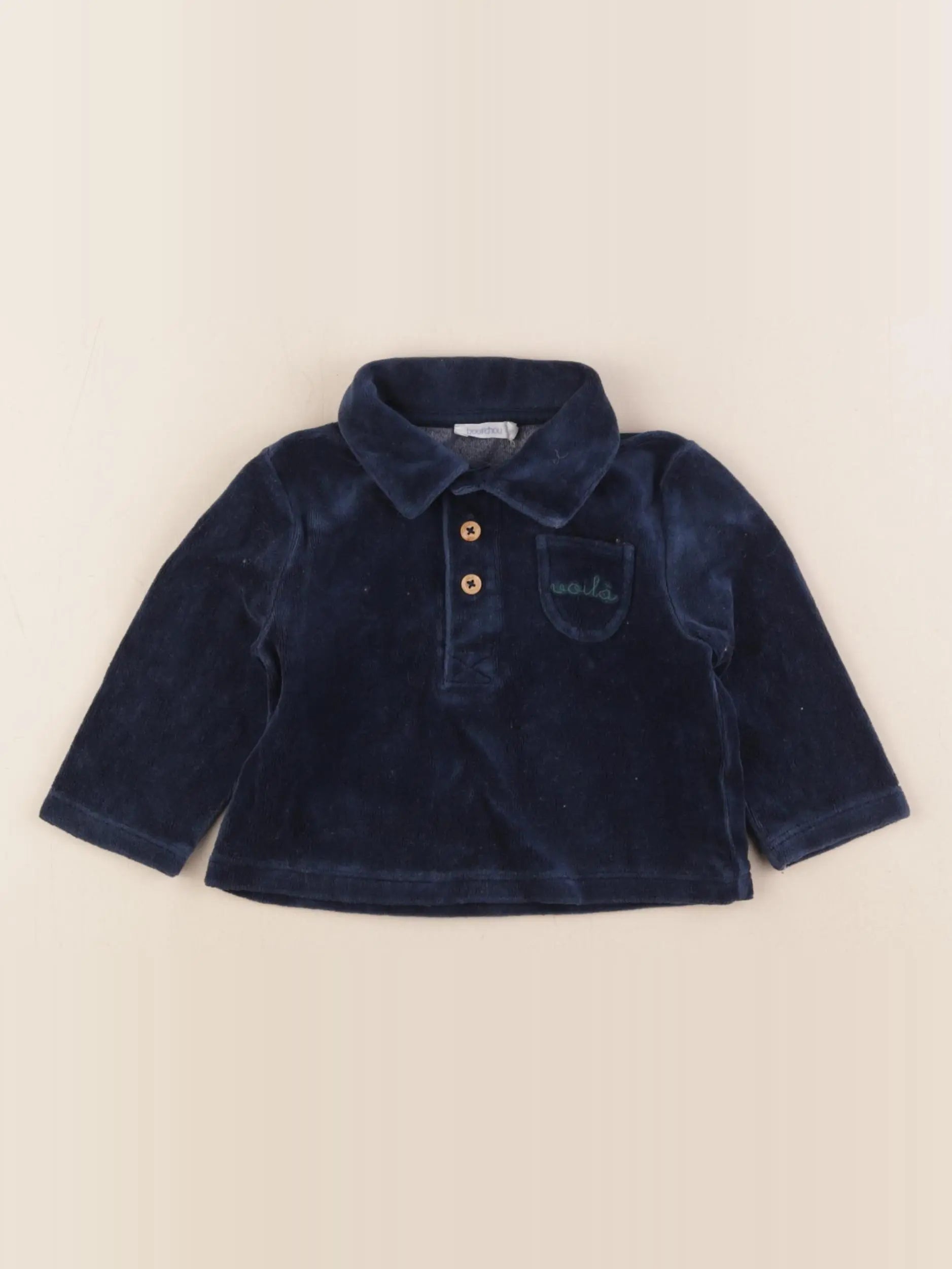 Boutchou - tee-shirt bleu - 6 mois