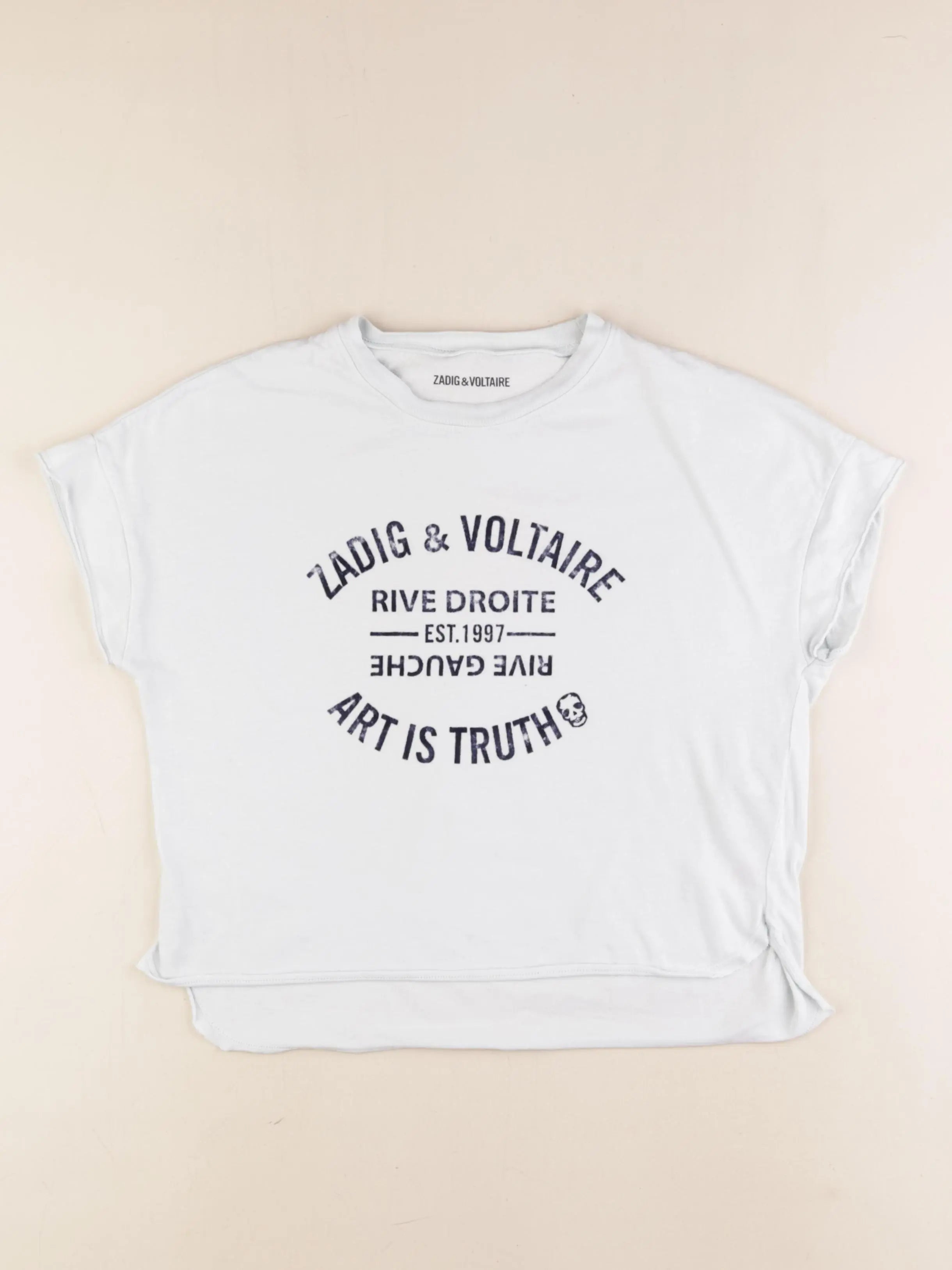 Zadig & Voltaire - tee-shirt bleu - 10 ans