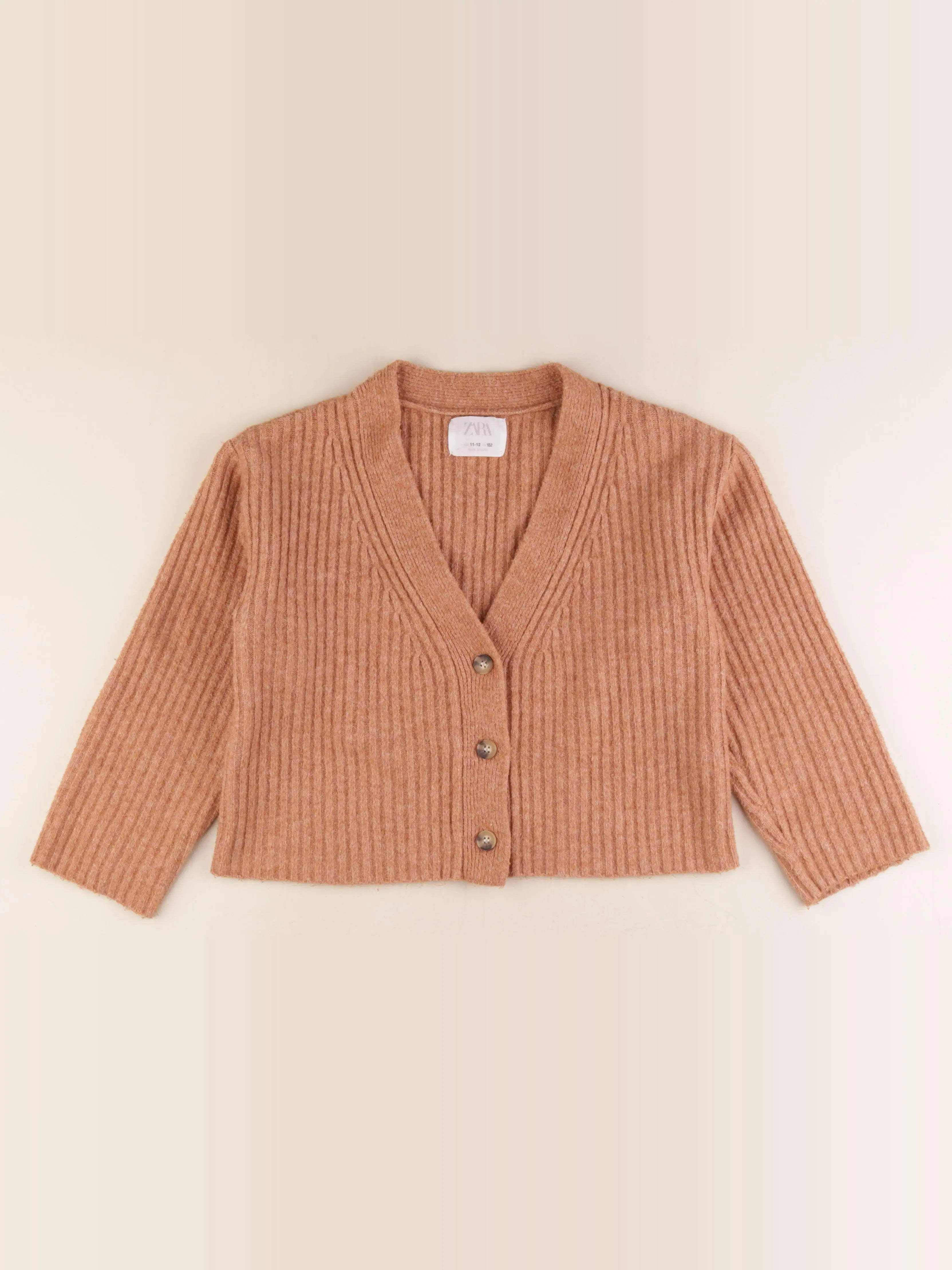Zara - gilet marron - 11/12 ans