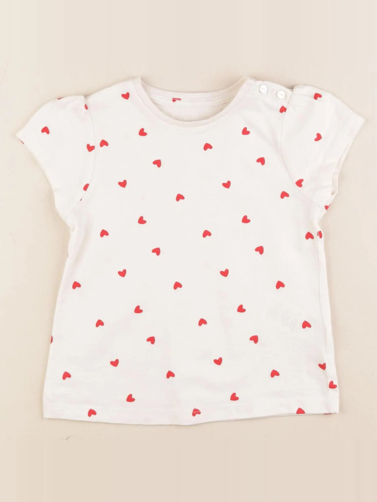 Vertbaudet - tee-shirt blanc - 36 mois