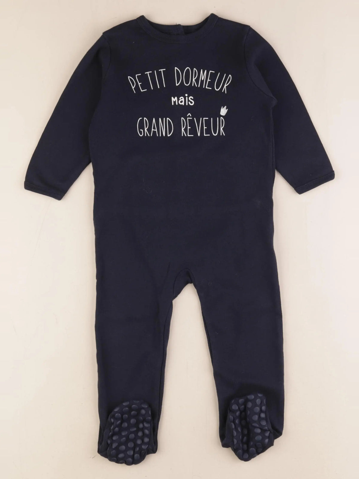 Vertbaudet - pyjama coton bleu - 18 mois