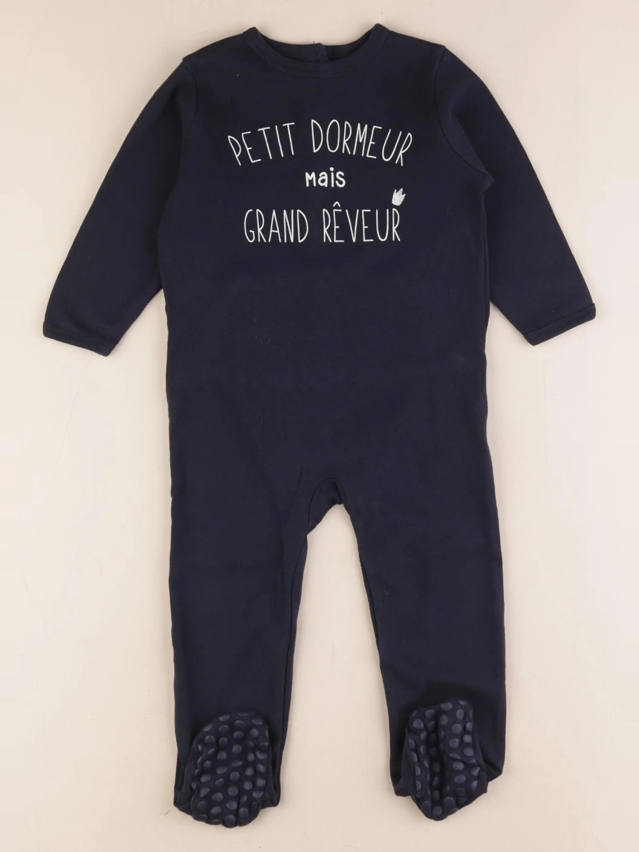 Vertbaudet - pyjama coton bleu - 18 mois