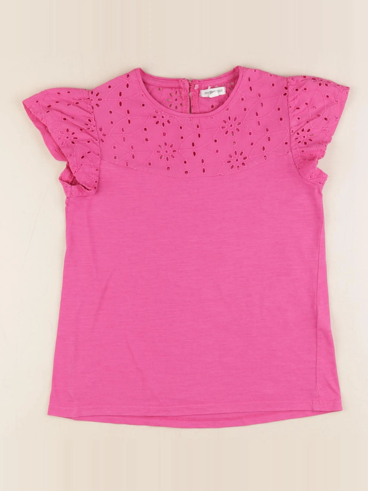 Vertbaudet - tee-shirt rose - 10 ans