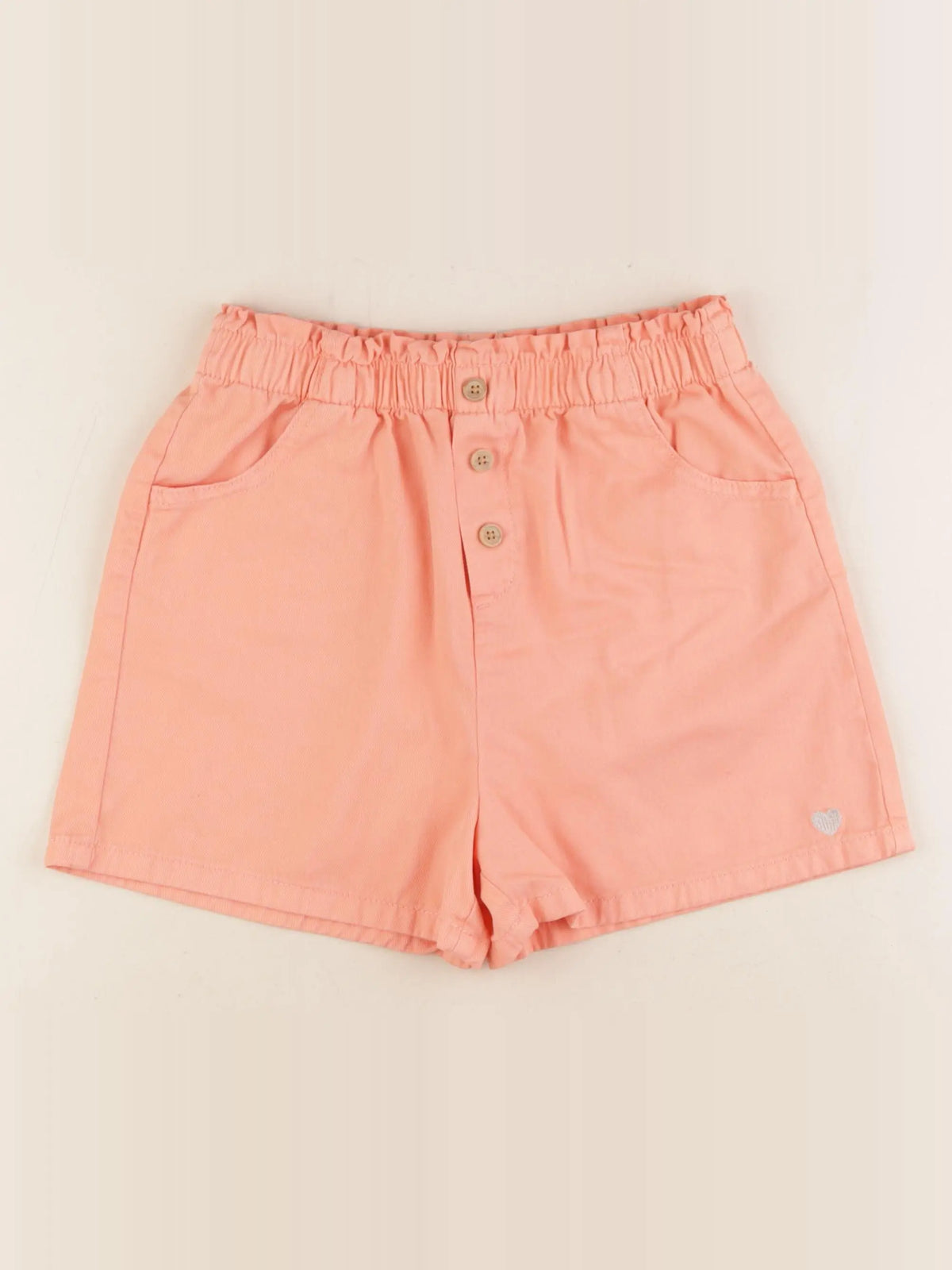 Vertbaudet - short orange - 10 ans