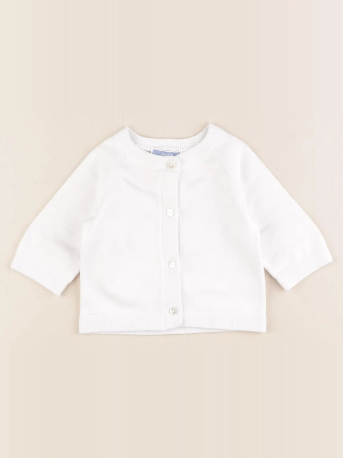 Jacadi - gilet blanc - 3 mois