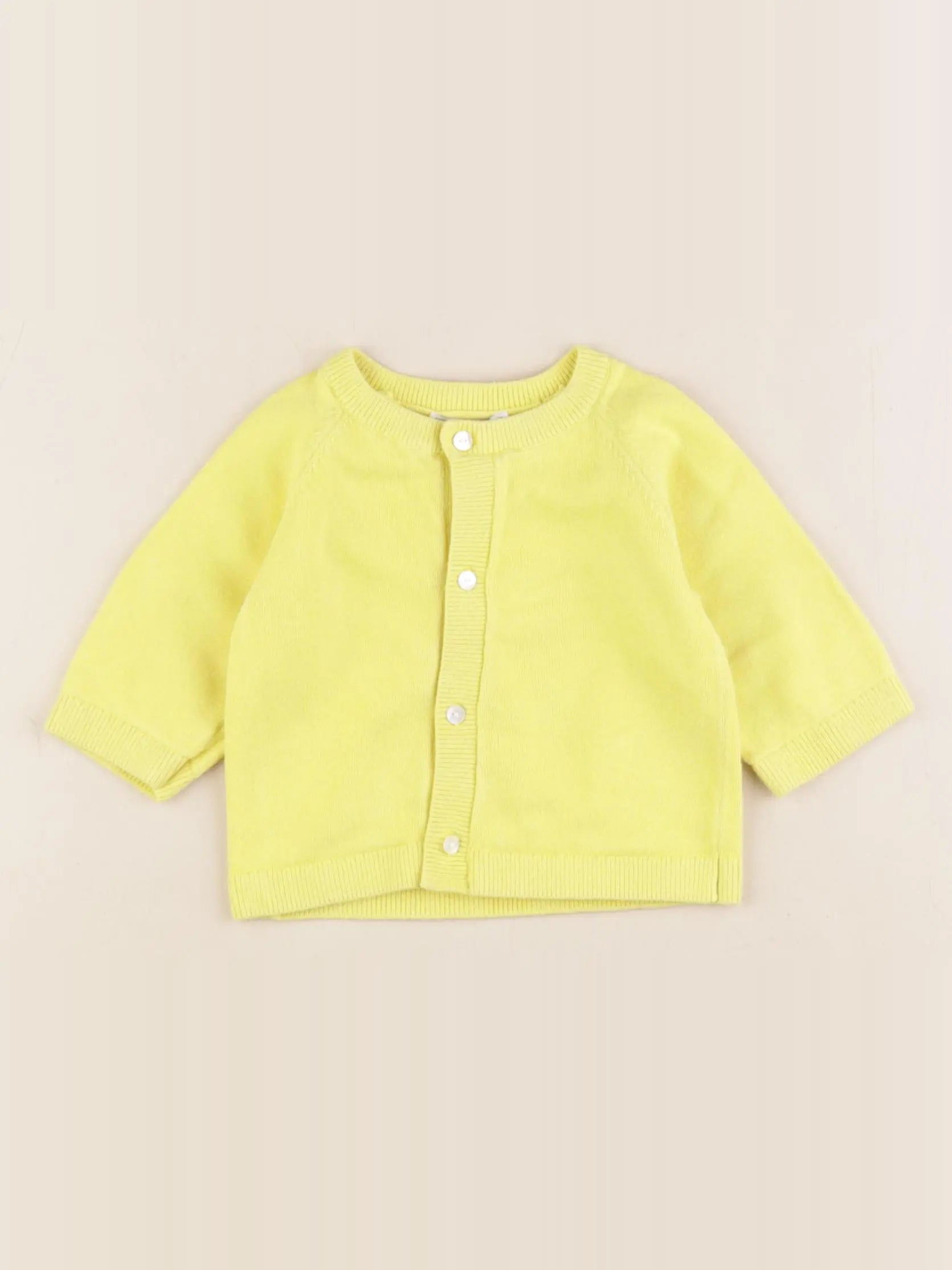 Jacadi - gilet jaune - 3 mois