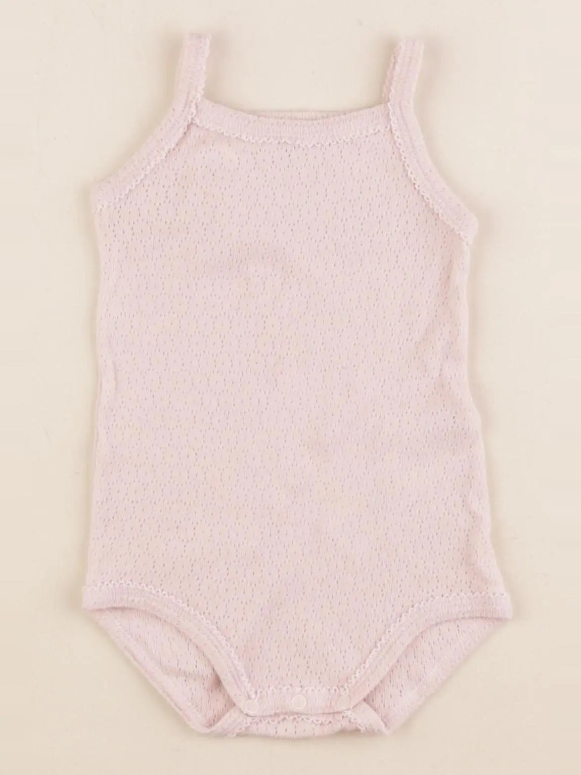 Petit Bateau - body rose - 6 mois