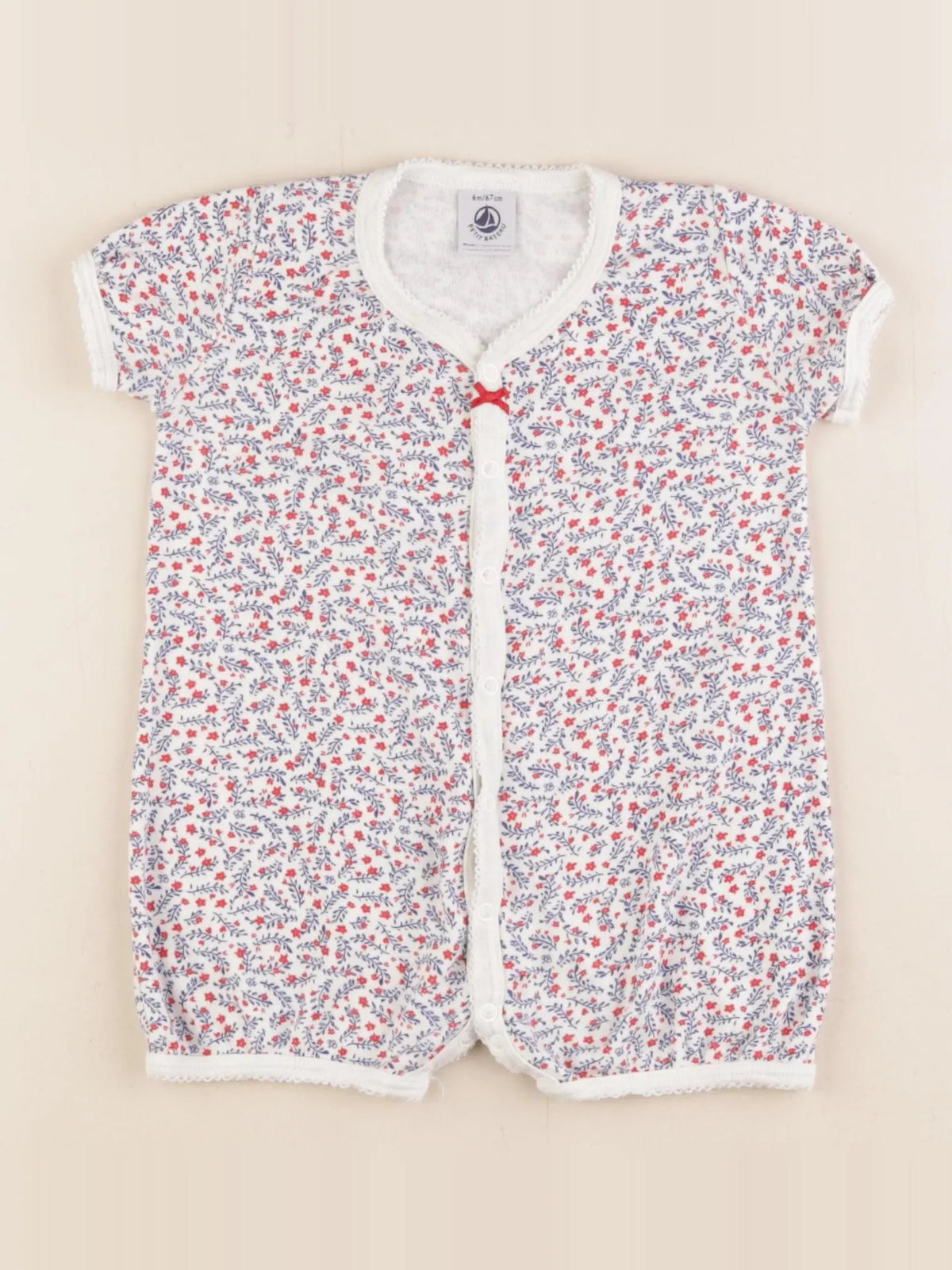 Petit Bateau - pyjama coton multicolore - 6 mois