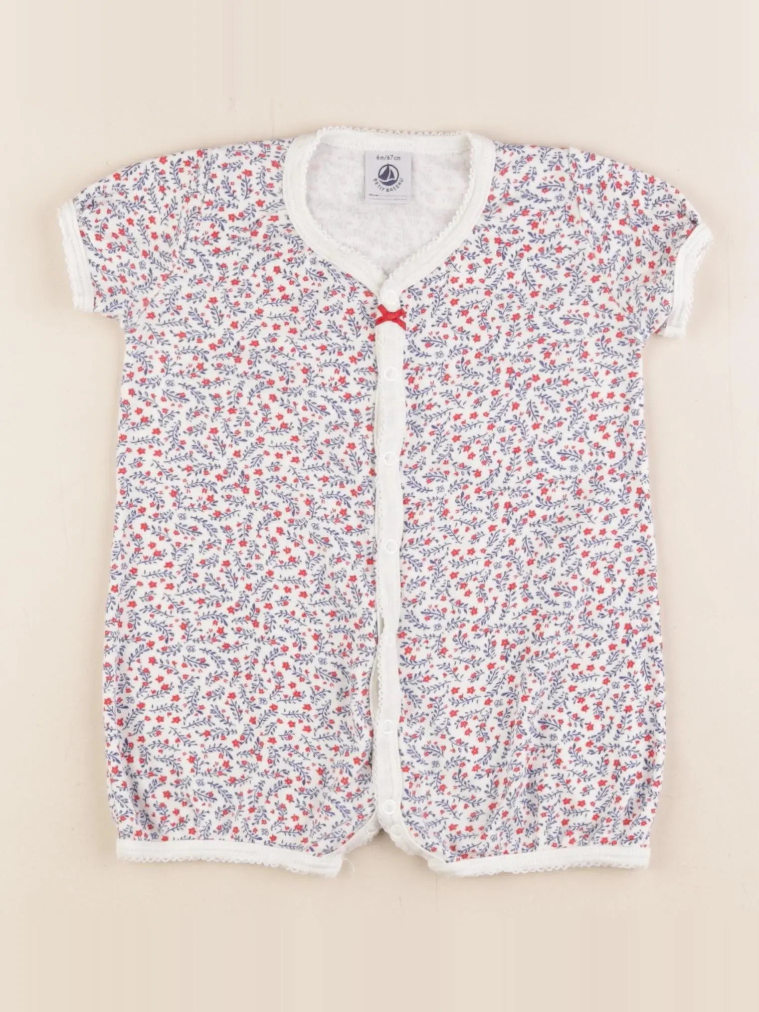 Petit Bateau - pyjama coton multicolore - 6 mois