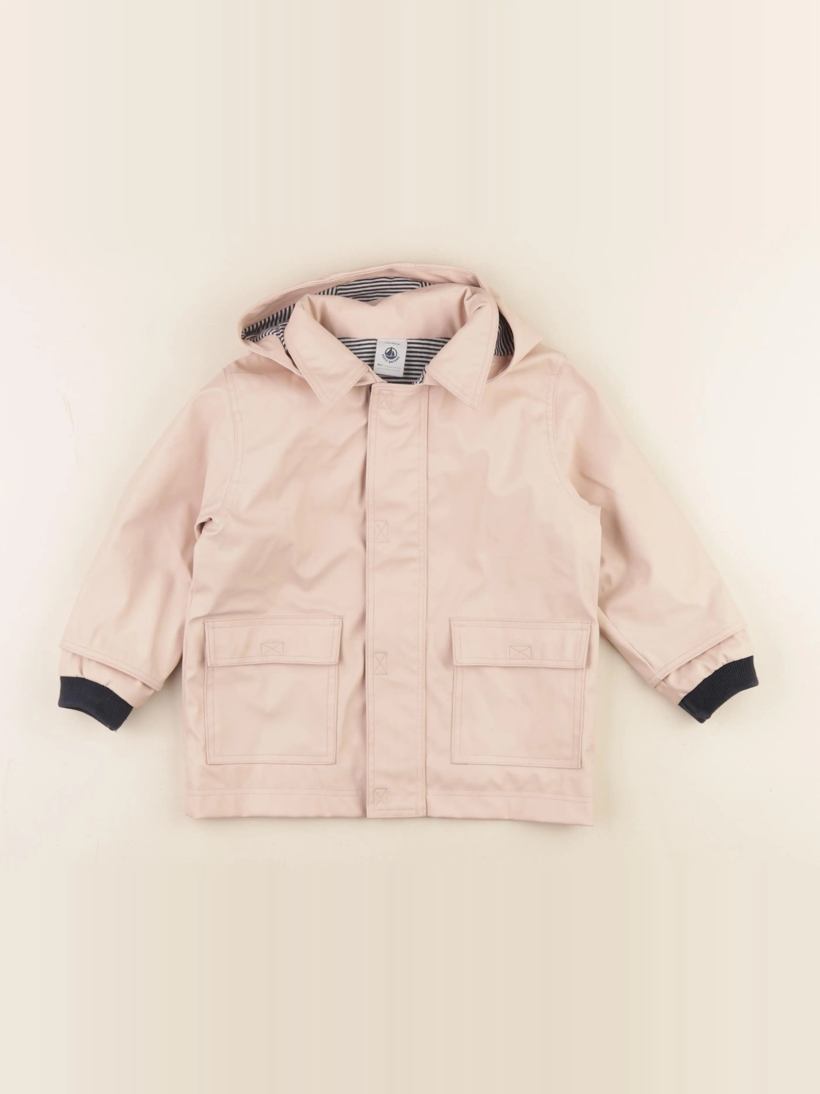 Petit Bateau - imperméable rose - 24 mois