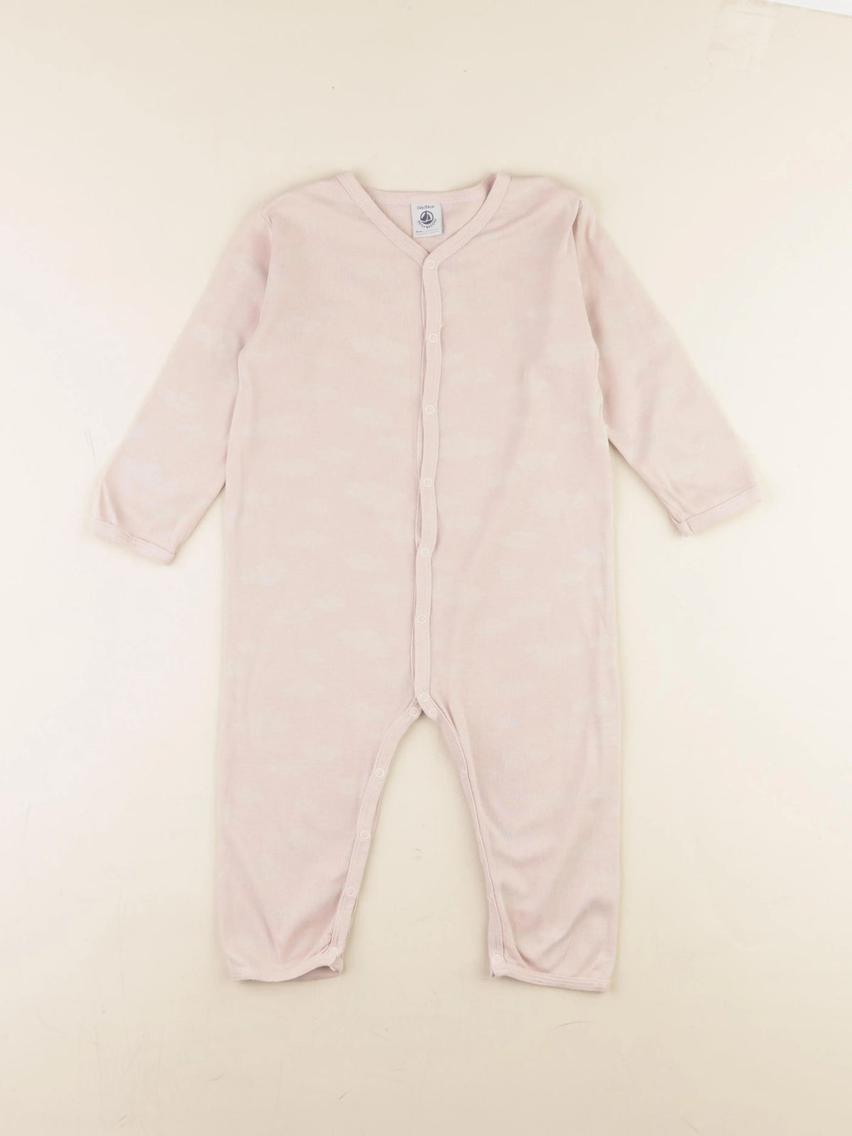 Petit Bateau - pyjama coton rose - 24 mois