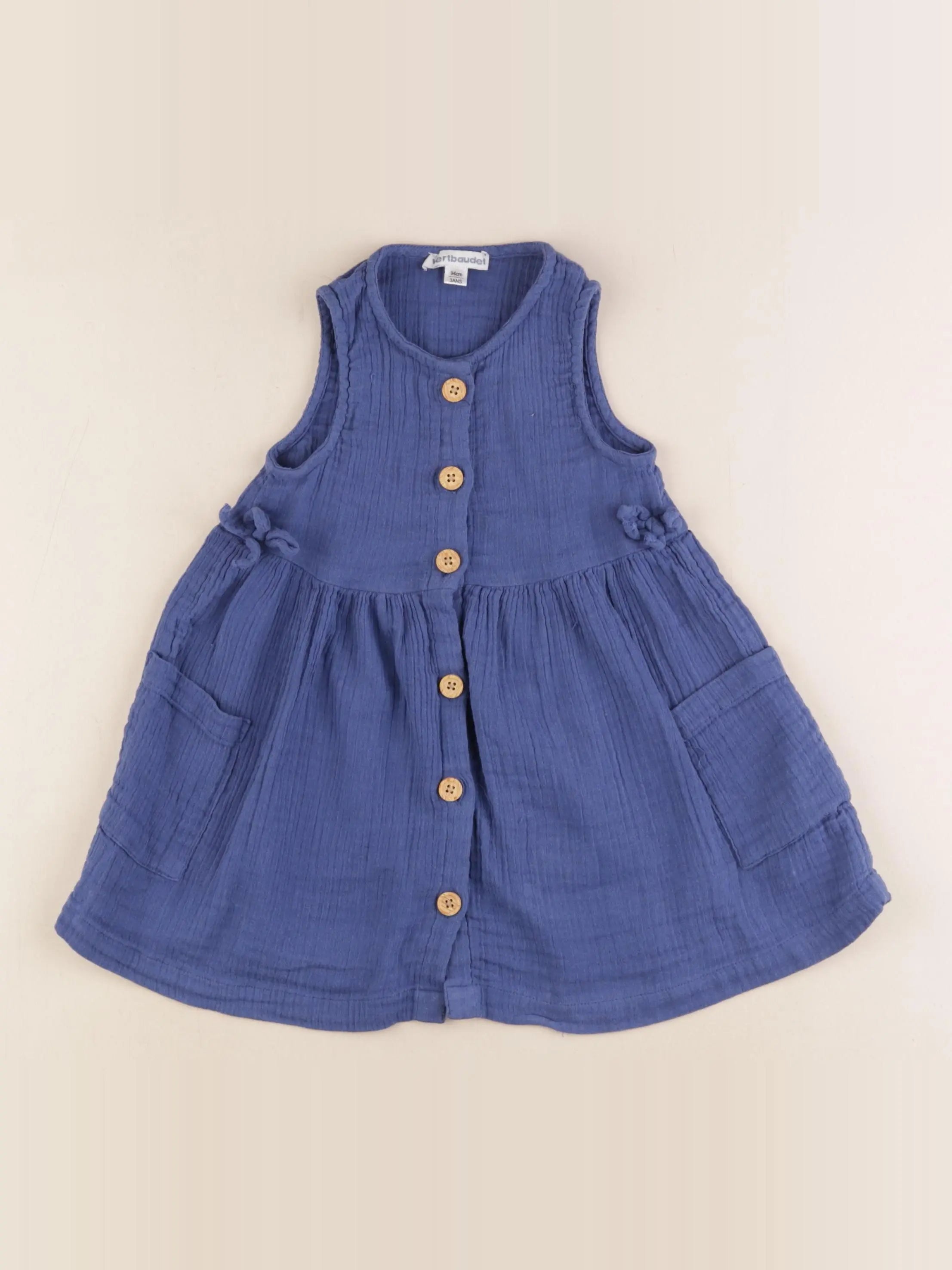 Vertbaudet - robe bleu - 3 ans