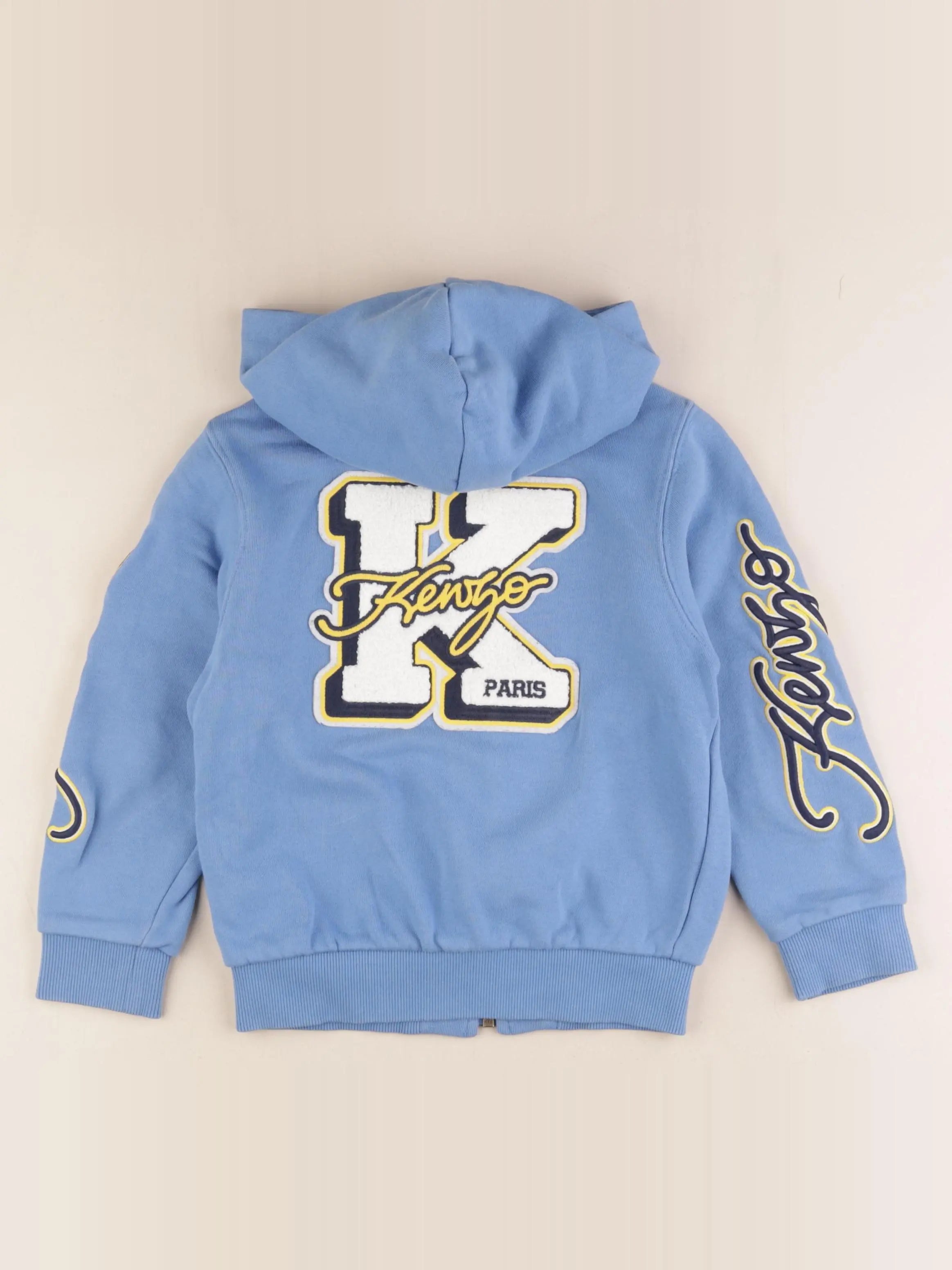 Kenzo - sweat imprimé au dos bleu - 6 ans