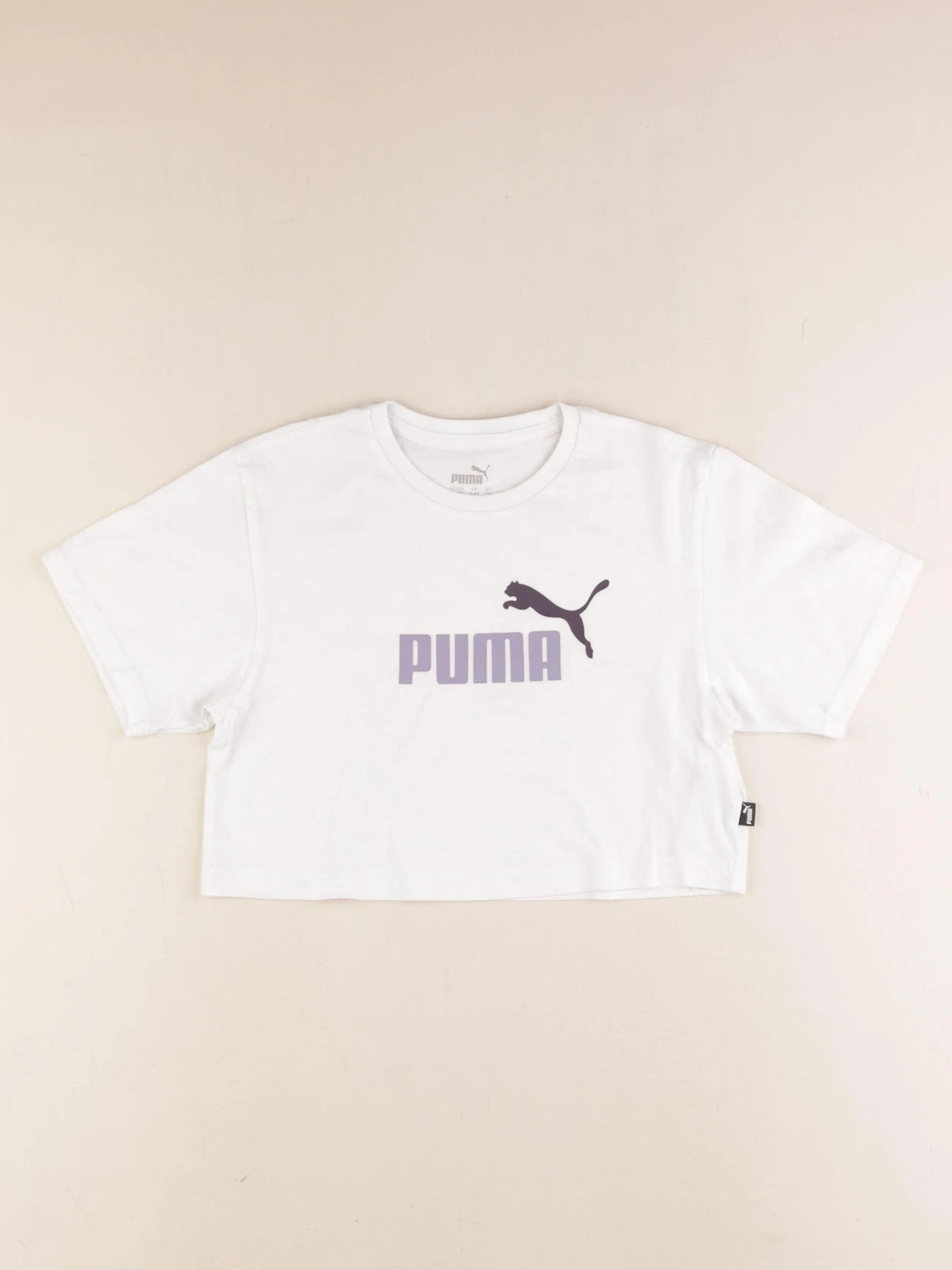 Puma - tee-shirt court blanc - 5/6 ans