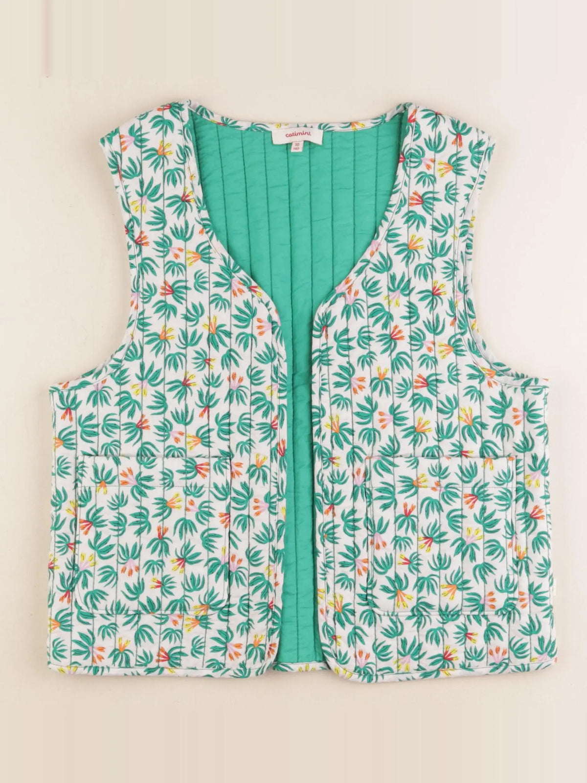 Catimini - gilet multicolore - 10 ans