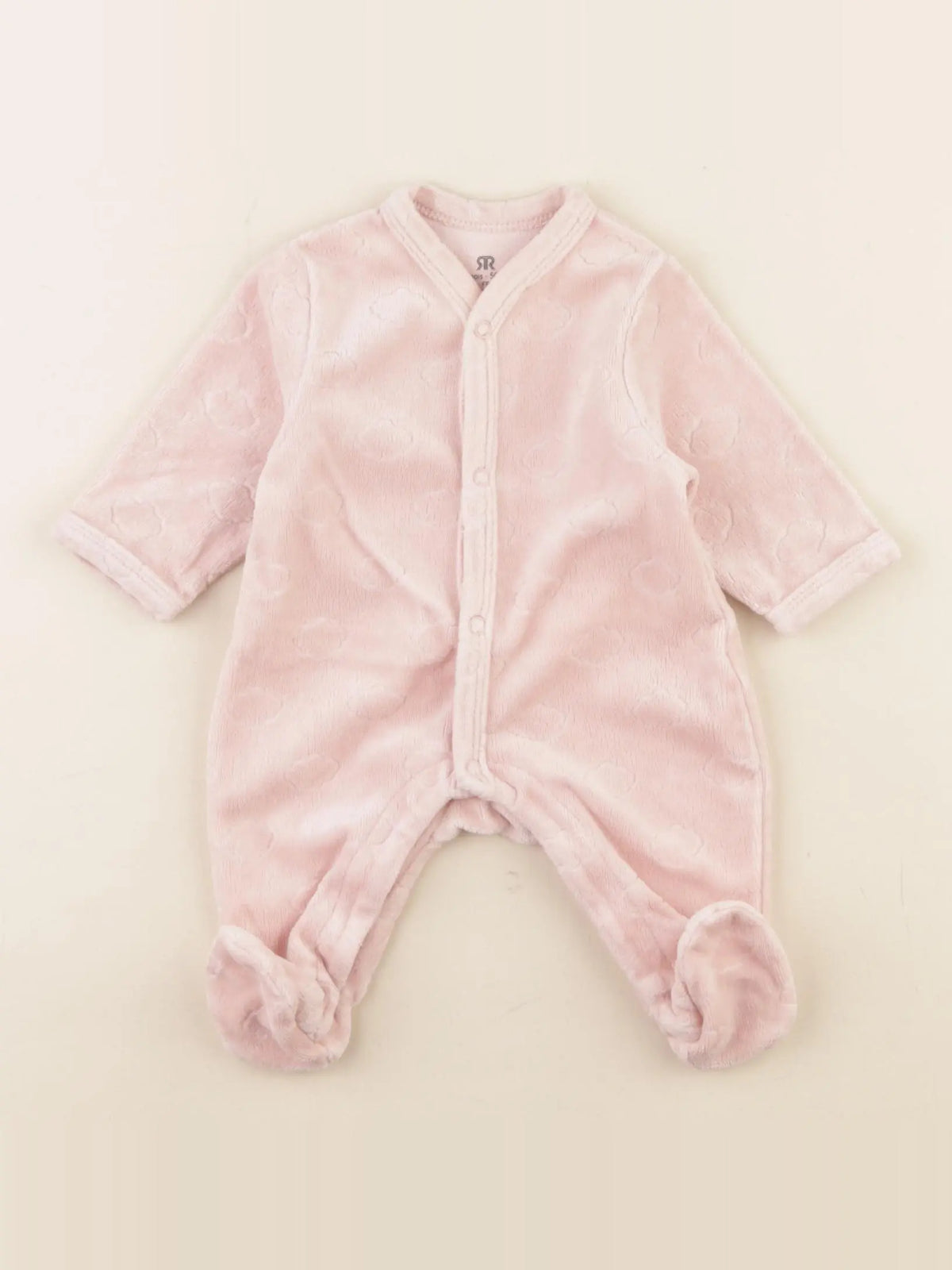 La Redoute - pyjama velours rose - 0 mois