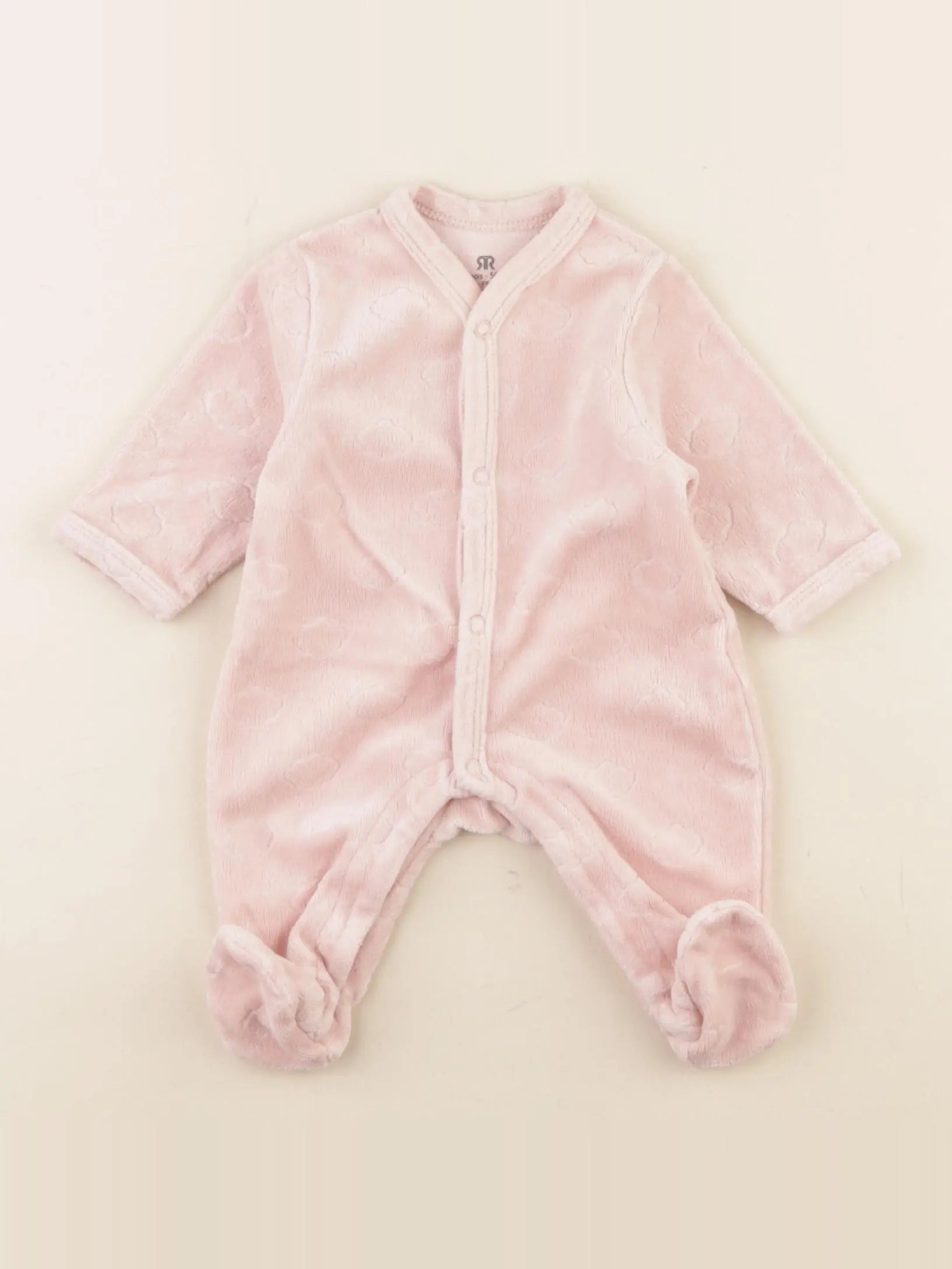 La Redoute - pyjama velours rose - 0 mois