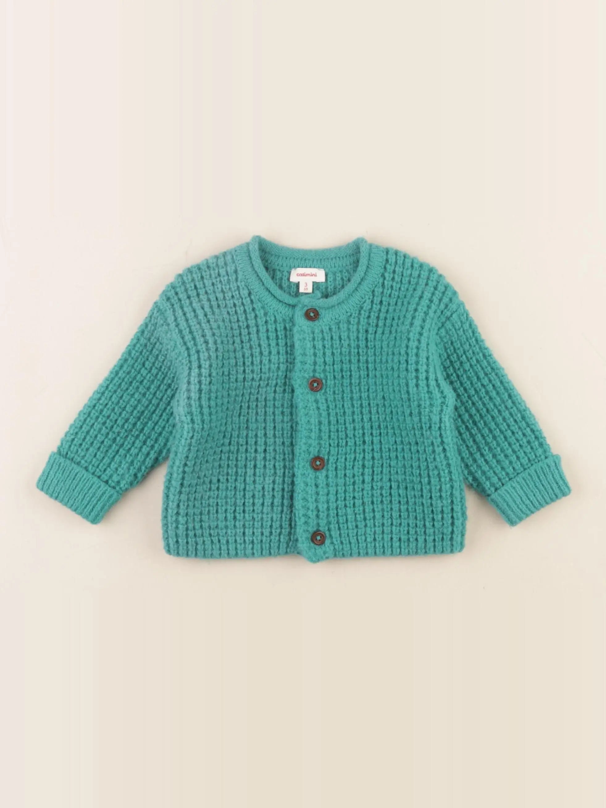 Catimini - gilet vert - 3 mois