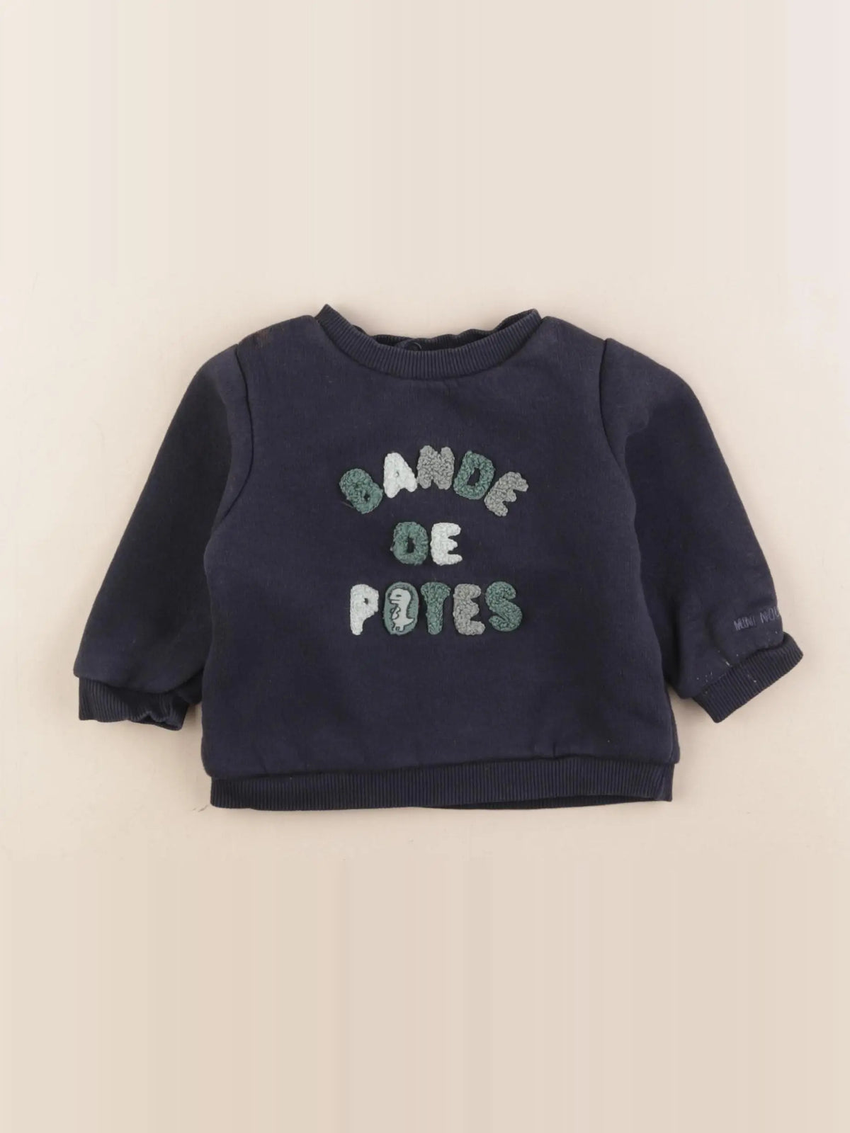 Tape à l'oeil - sweat bleu - 9 mois