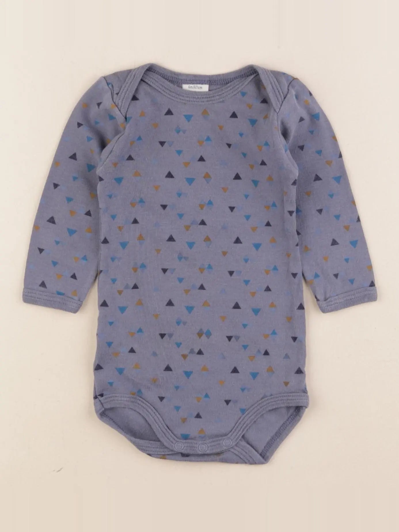 Petit Bateau - body bleu - 6 mois