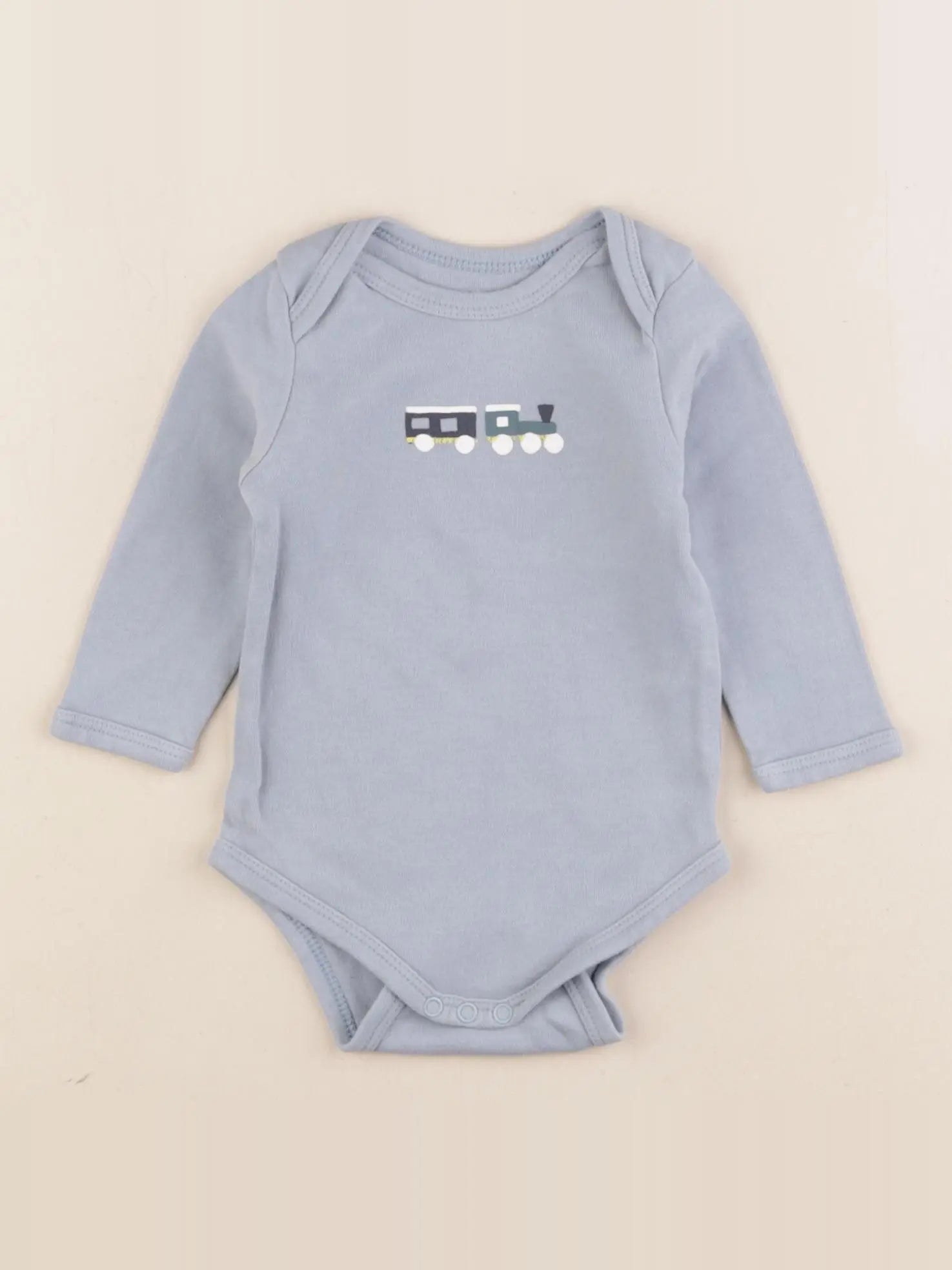 Vertbaudet - body bleu - 6 mois
