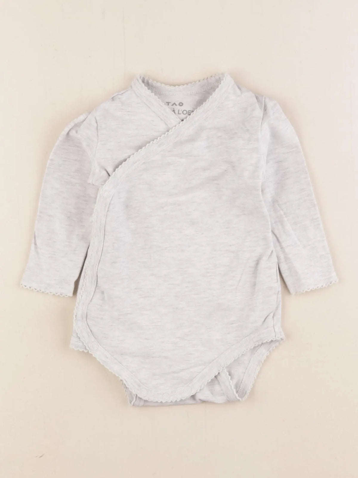 Tape à l'oeil - body gris - 6 mois