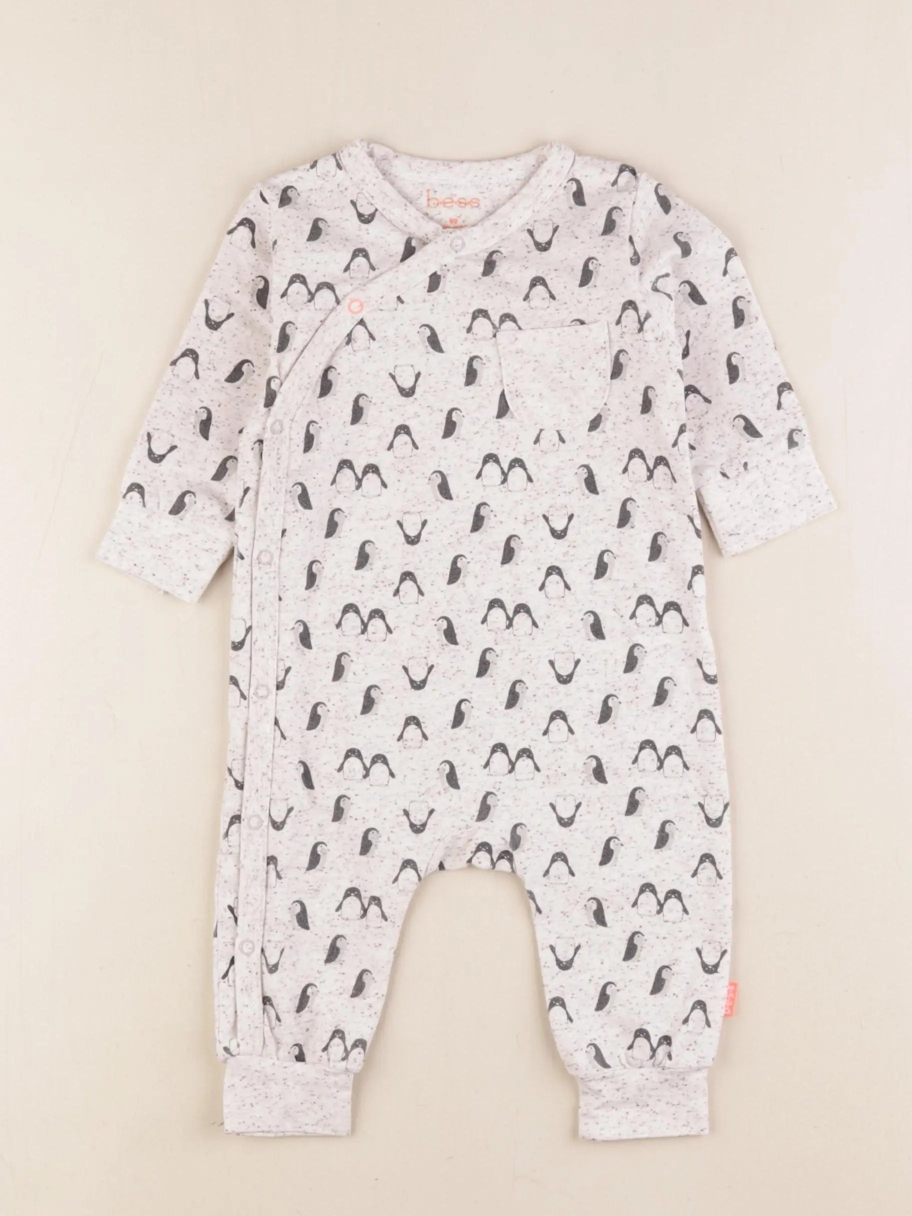Bess - pyjama coton beige - 6 mois