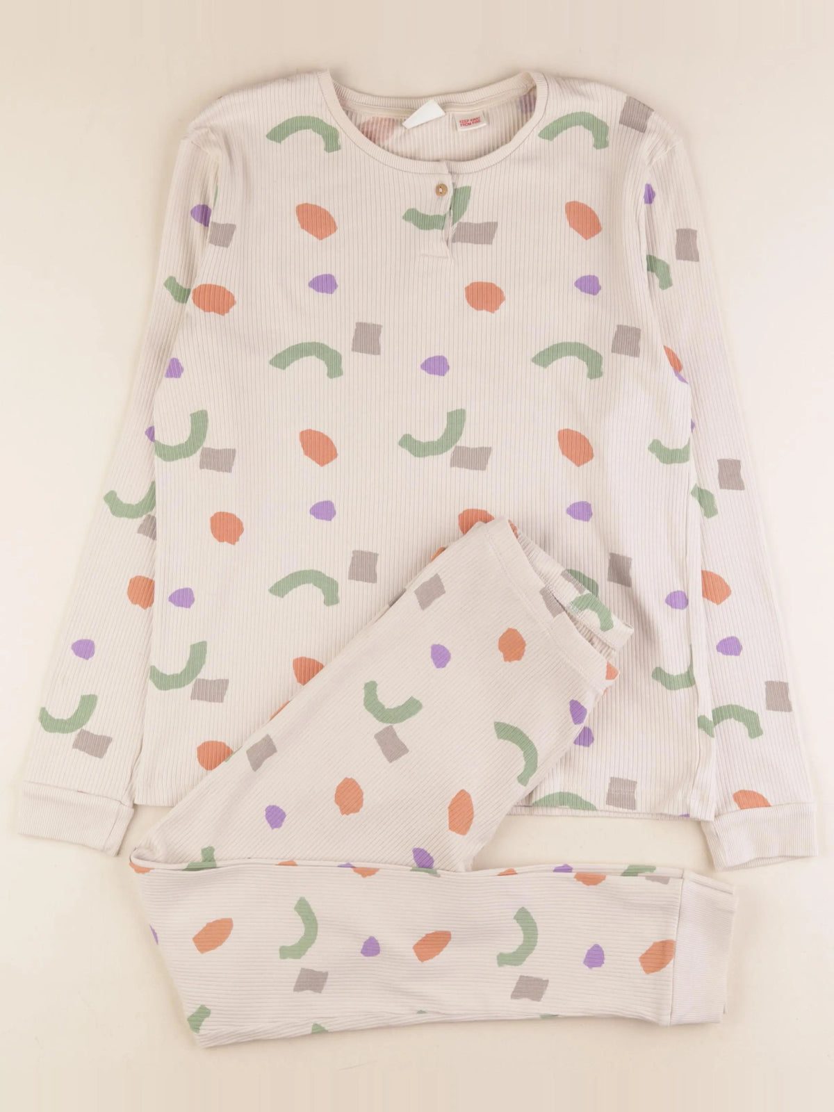 Zara - pyjama coton beige - 13/14 ans