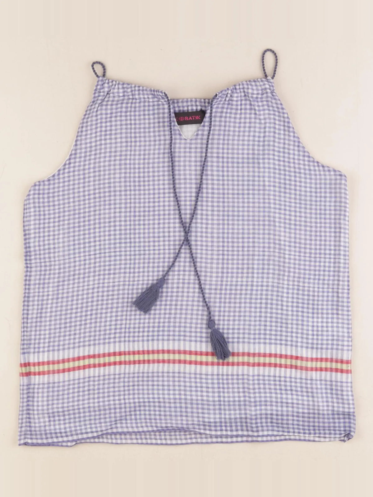 Antik Batik - blouse blanc, bleu - 8 ans