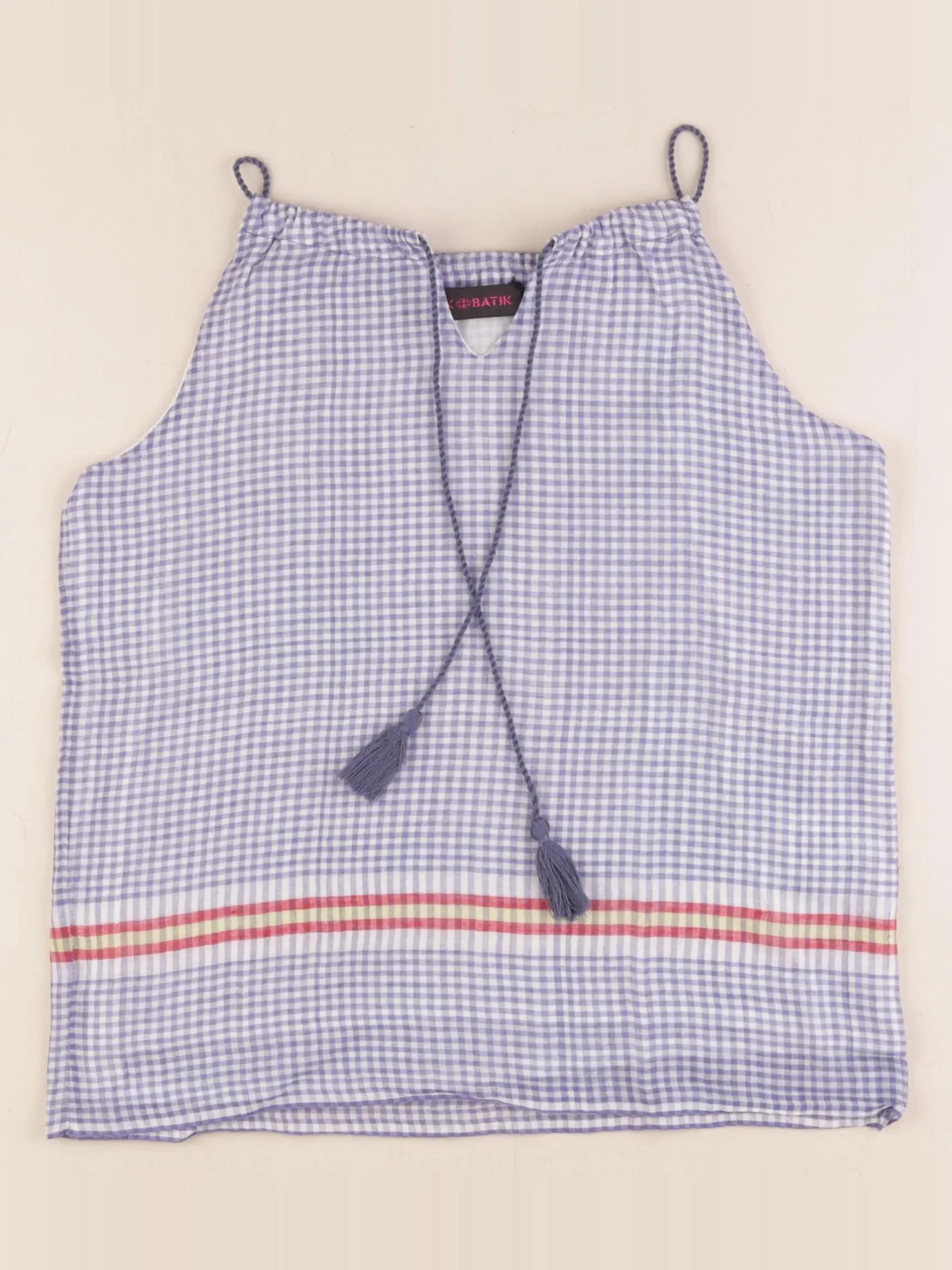 Antik Batik - blouse blanc, bleu - 8 ans