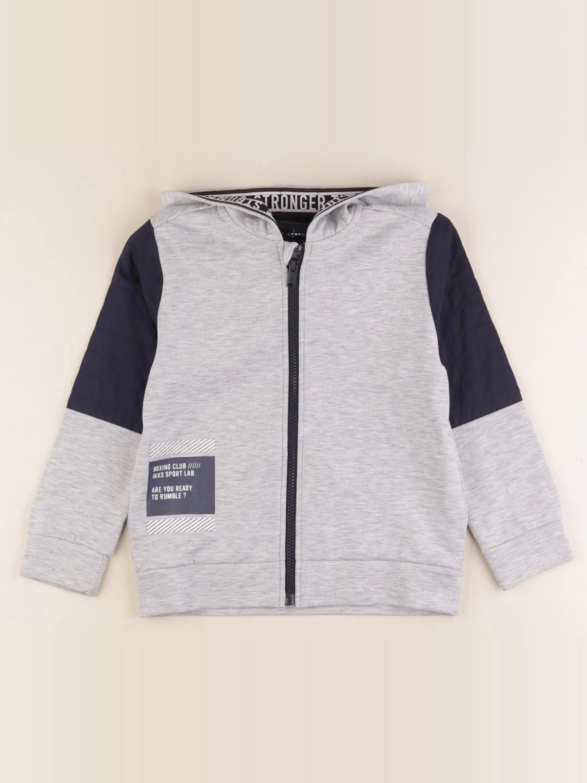 IKKS - sweat gris - 6 ans