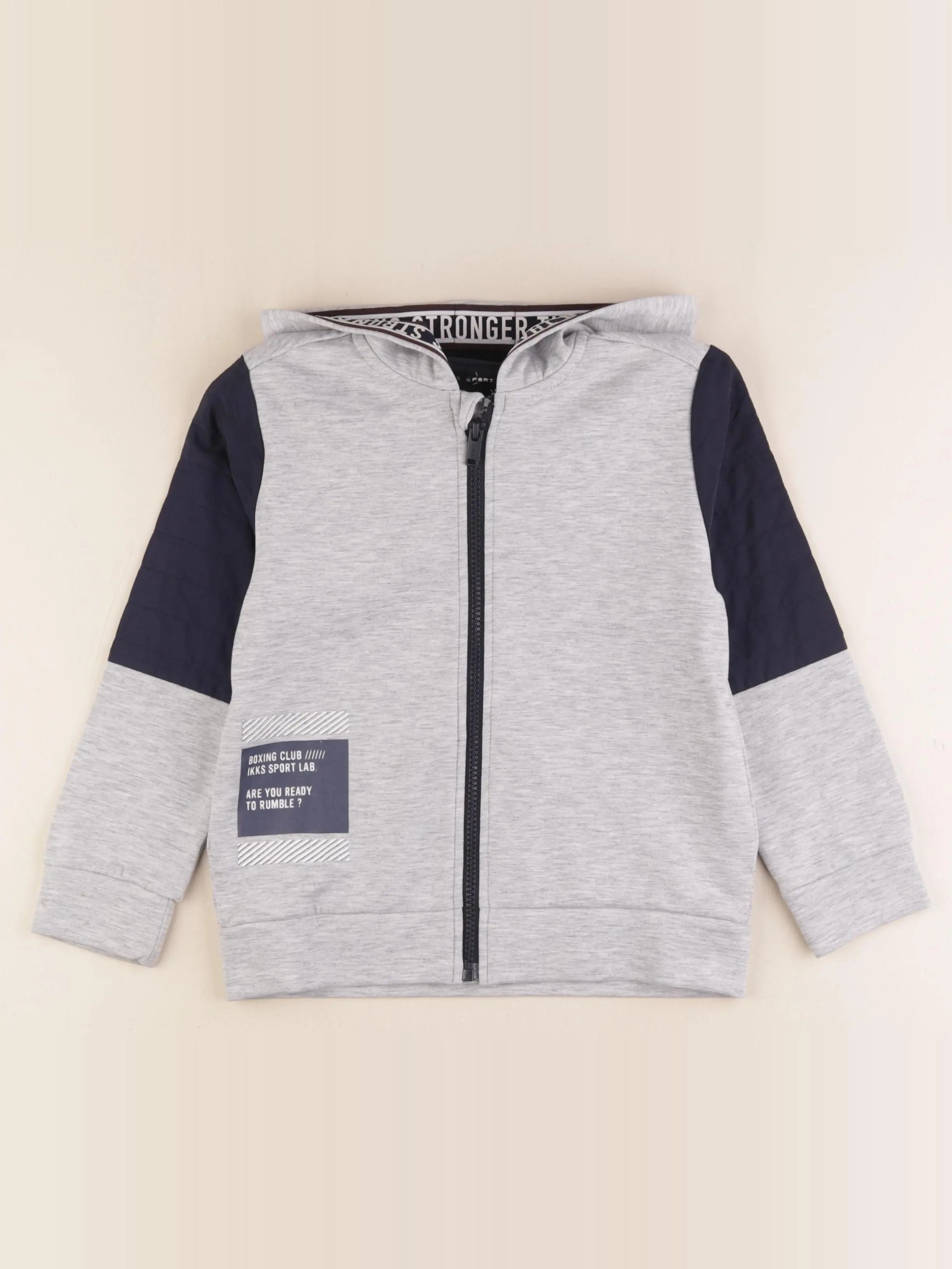 IKKS - sweat gris - 6 ans