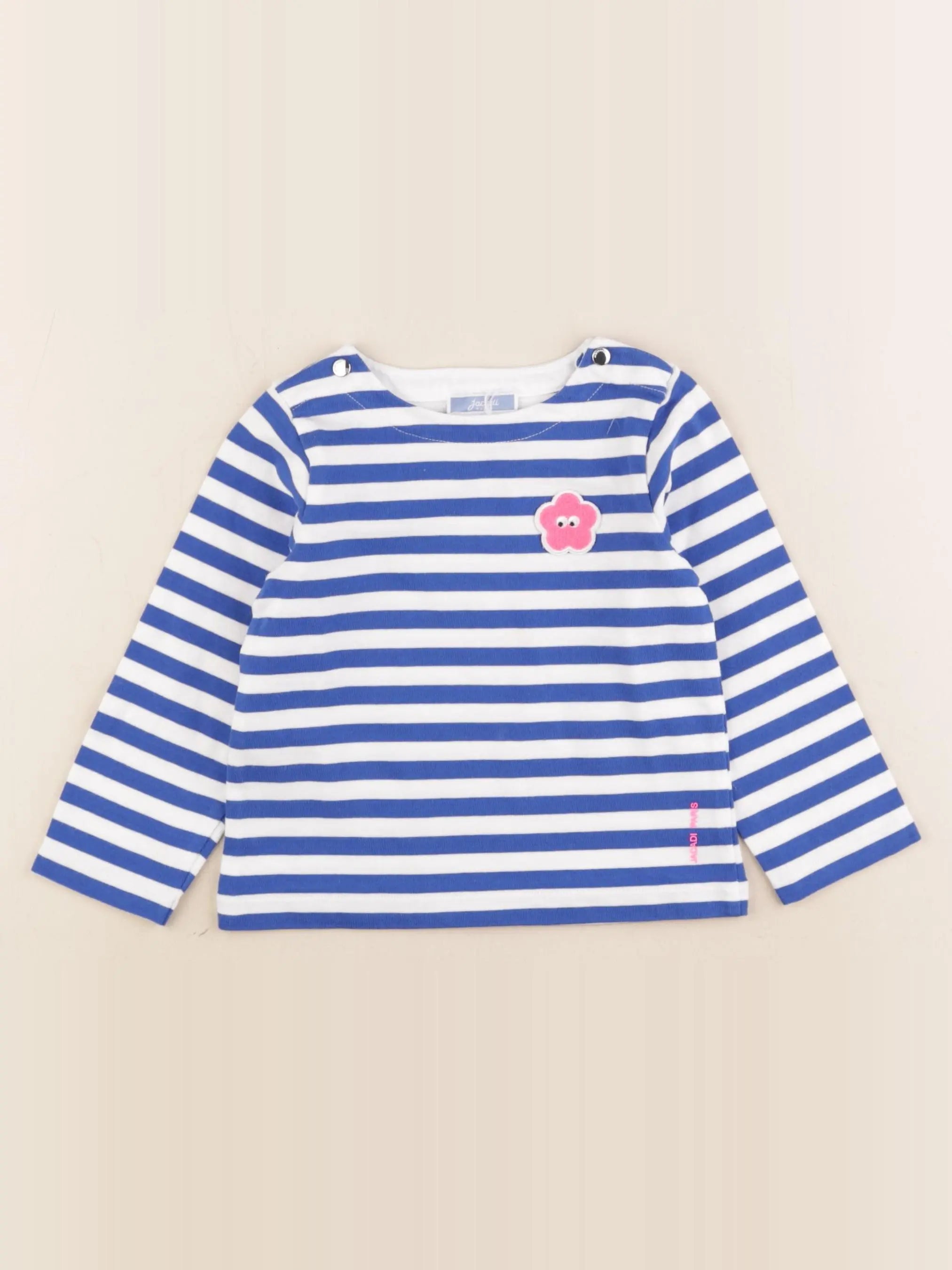 Jacadi - tee-shirt bleu, blanc - 24 mois
