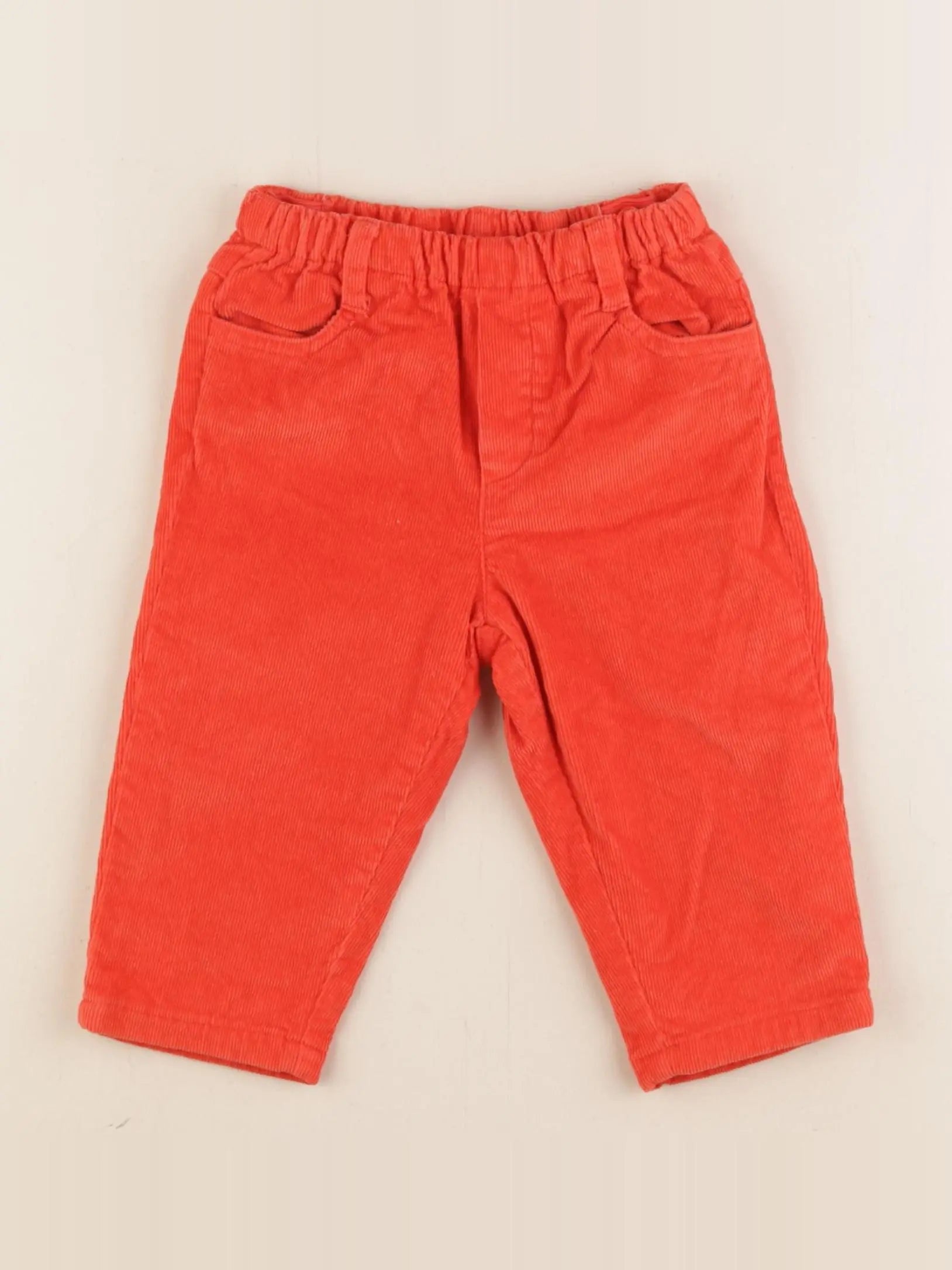 Jacadi - pantalon doublé rouge - 12 mois