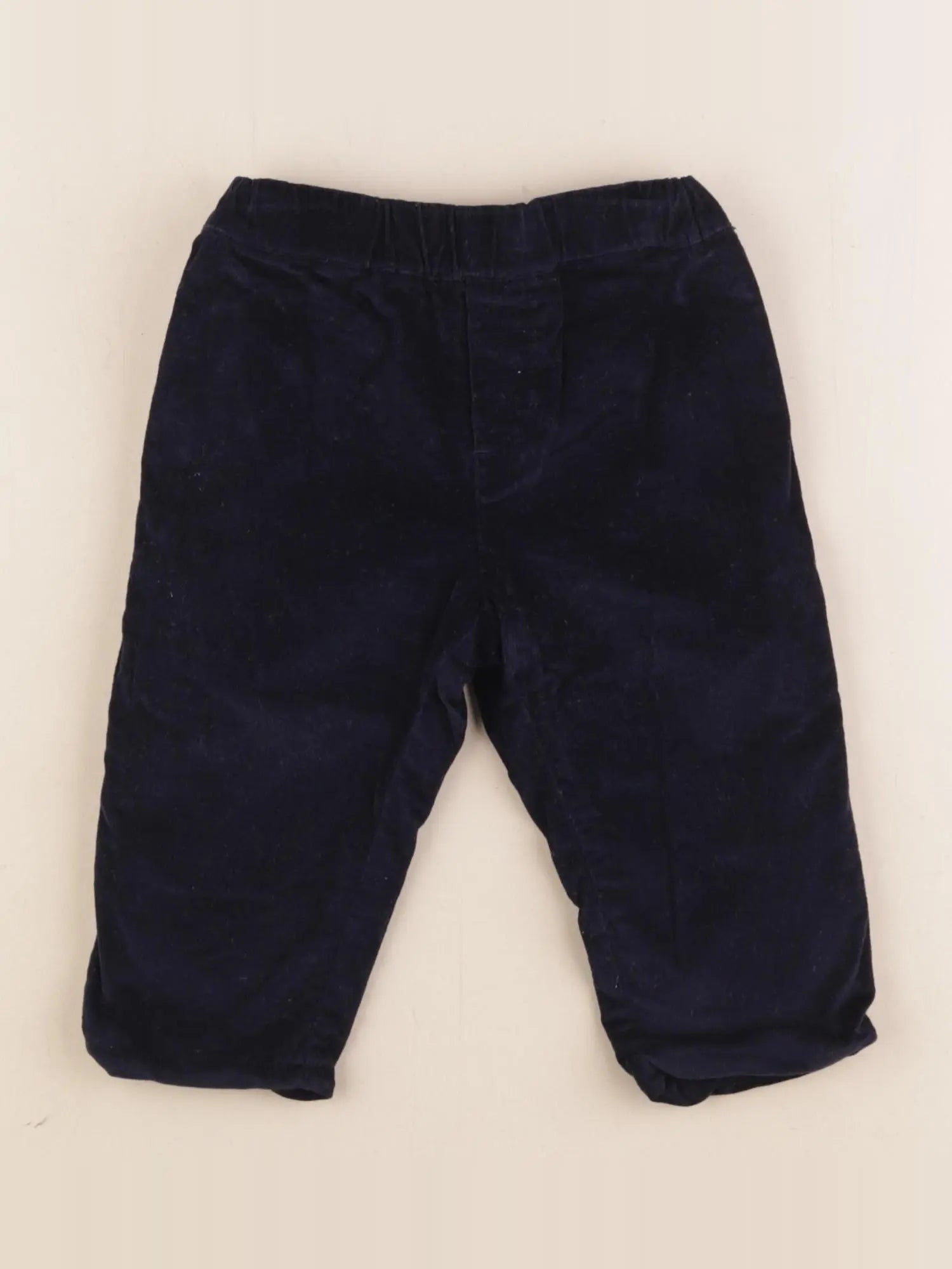 Jacadi - pantalon doublé bleu - 12 mois