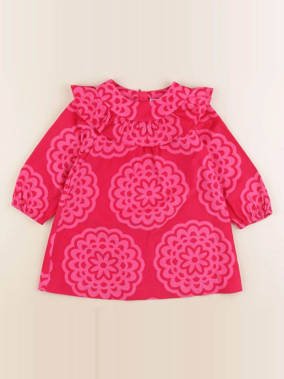 Jacadi - robe rouge, rose - 24 mois