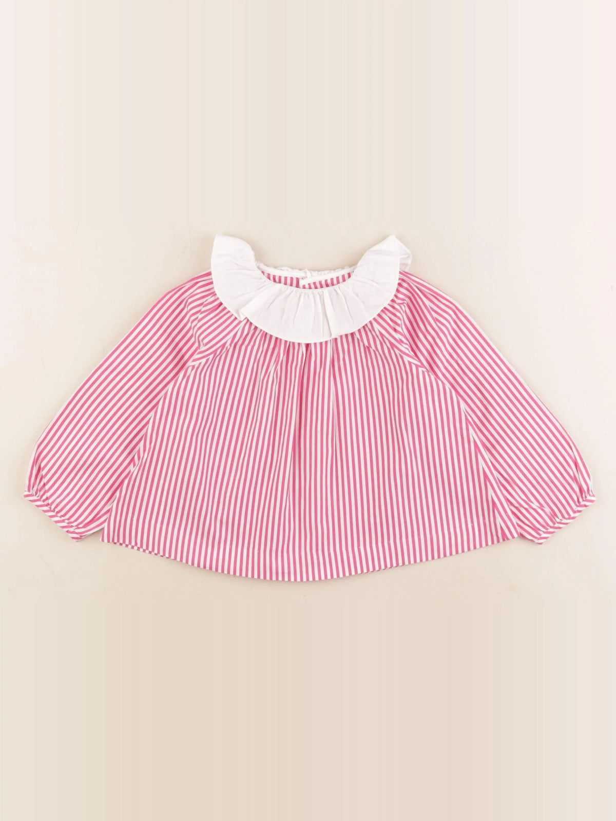Jacadi - blouse rose, blanc - 24 mois